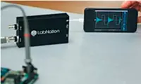 LabNation’s SmartScope is a 100MS/s open source oscilloscope for iPad, Android and PC