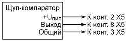 Схема подключения щупа