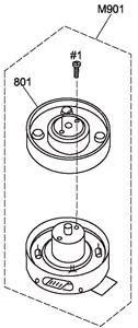 Фрагмент сборочного чертежа BM SONY (механизм А)