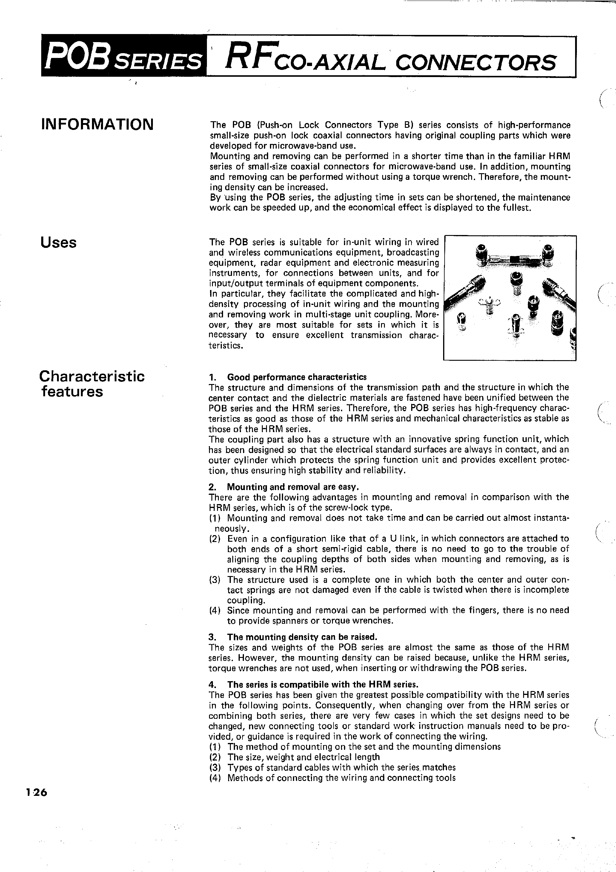 Datasheet CL326-0041-5 - RFCO-AXIAL CONNECTORS page 1