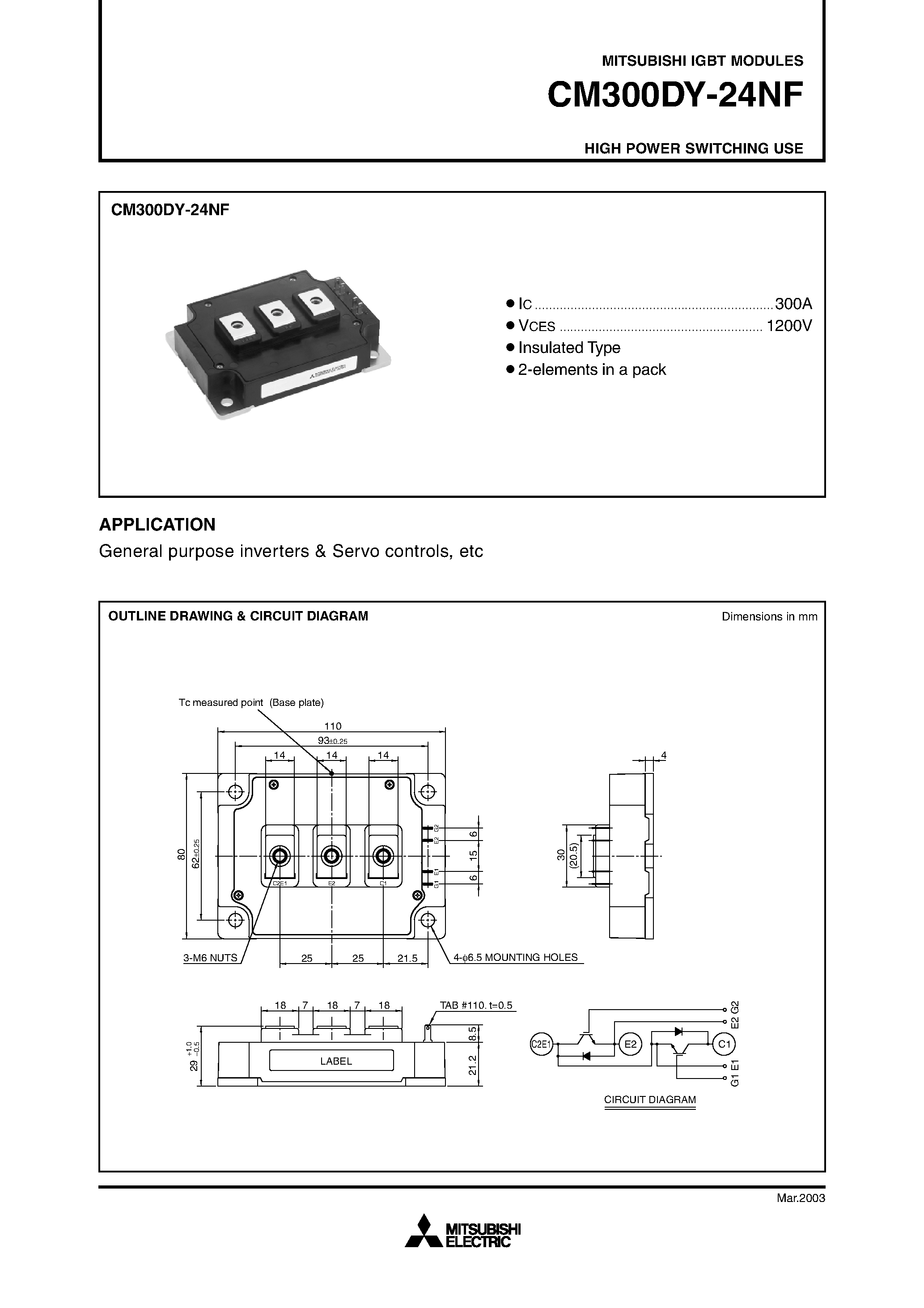 High power switch. Cm300dy-24nf. Cm200dy-24a схема включения. Cm400dy-12nf схема подключения. IGBT Modules Mitsubishi.