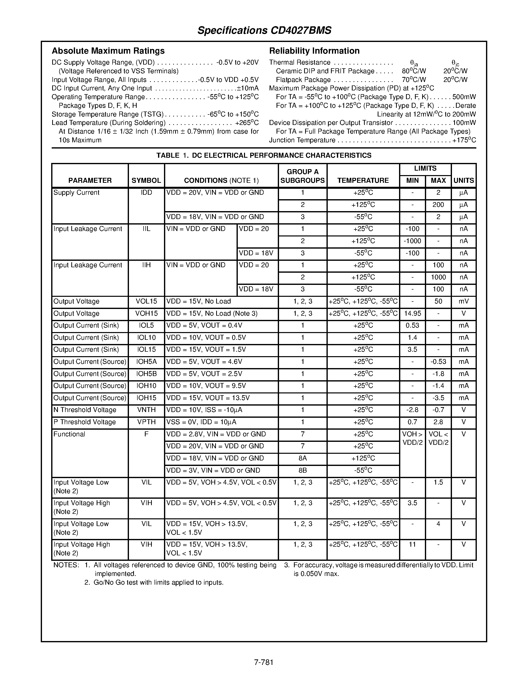 Datasheet CD4027 - CMOS Dual J-K Master-Slave Flip-Flop page 2