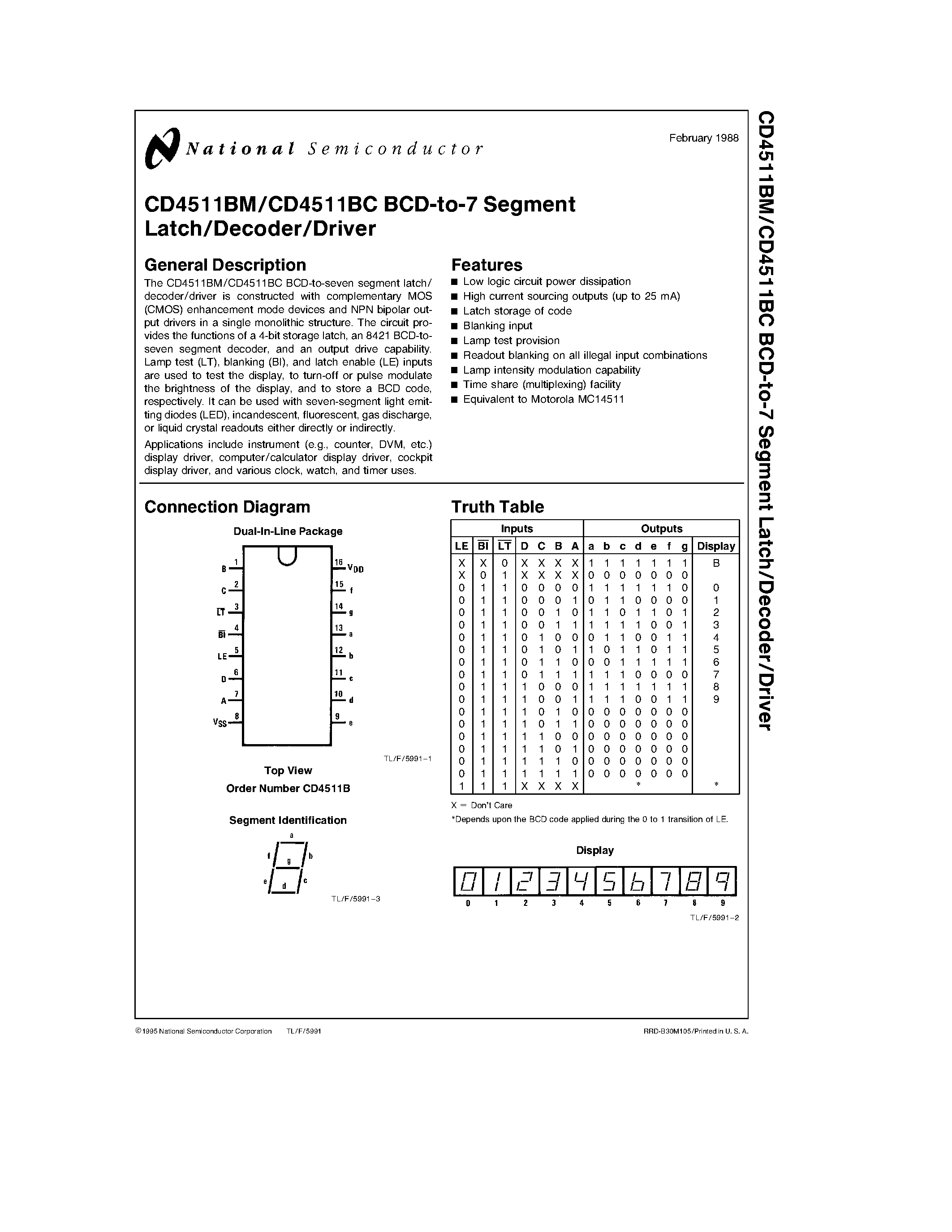 Cd4511be схема включения