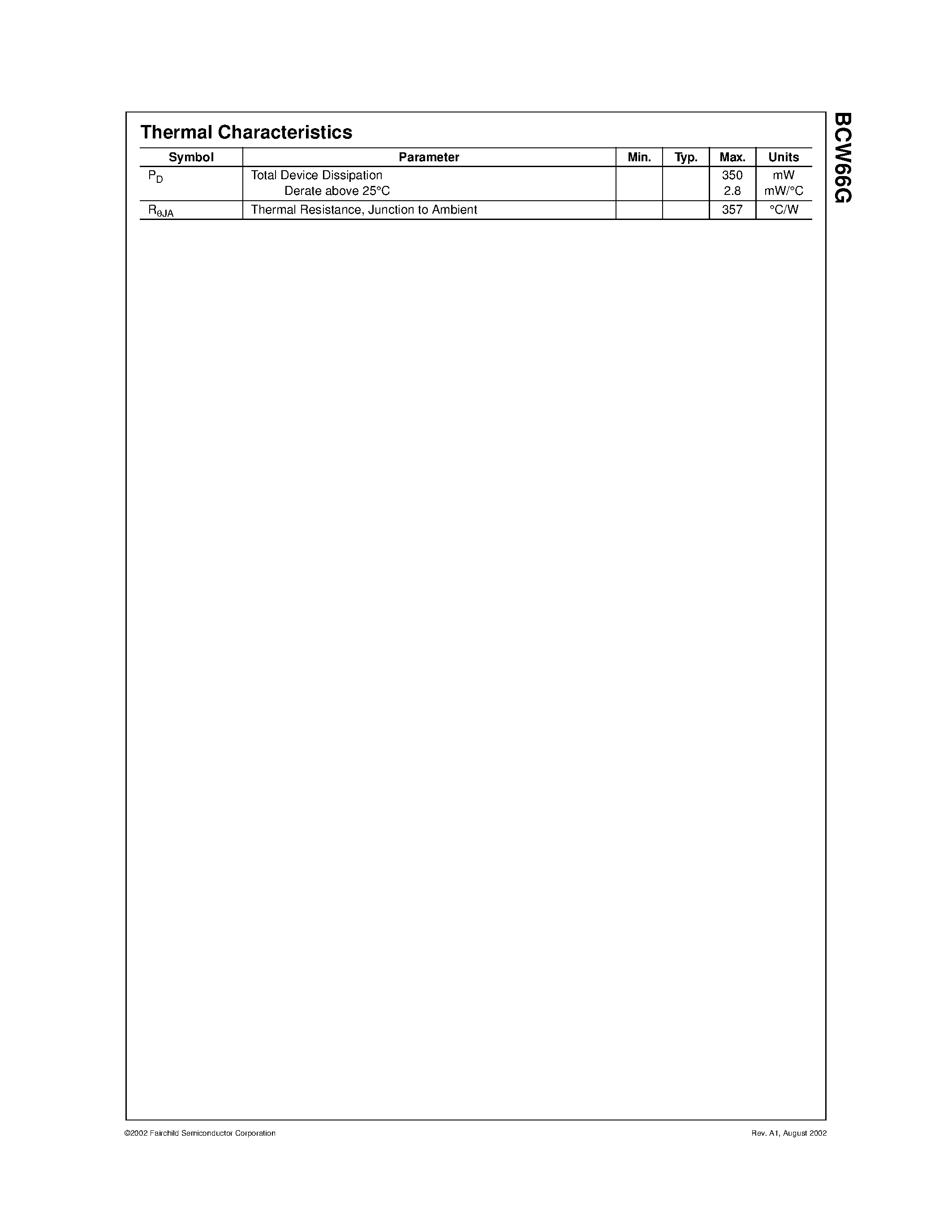 Datasheet BCW66G - NPN General Purpose Amplifier page 2