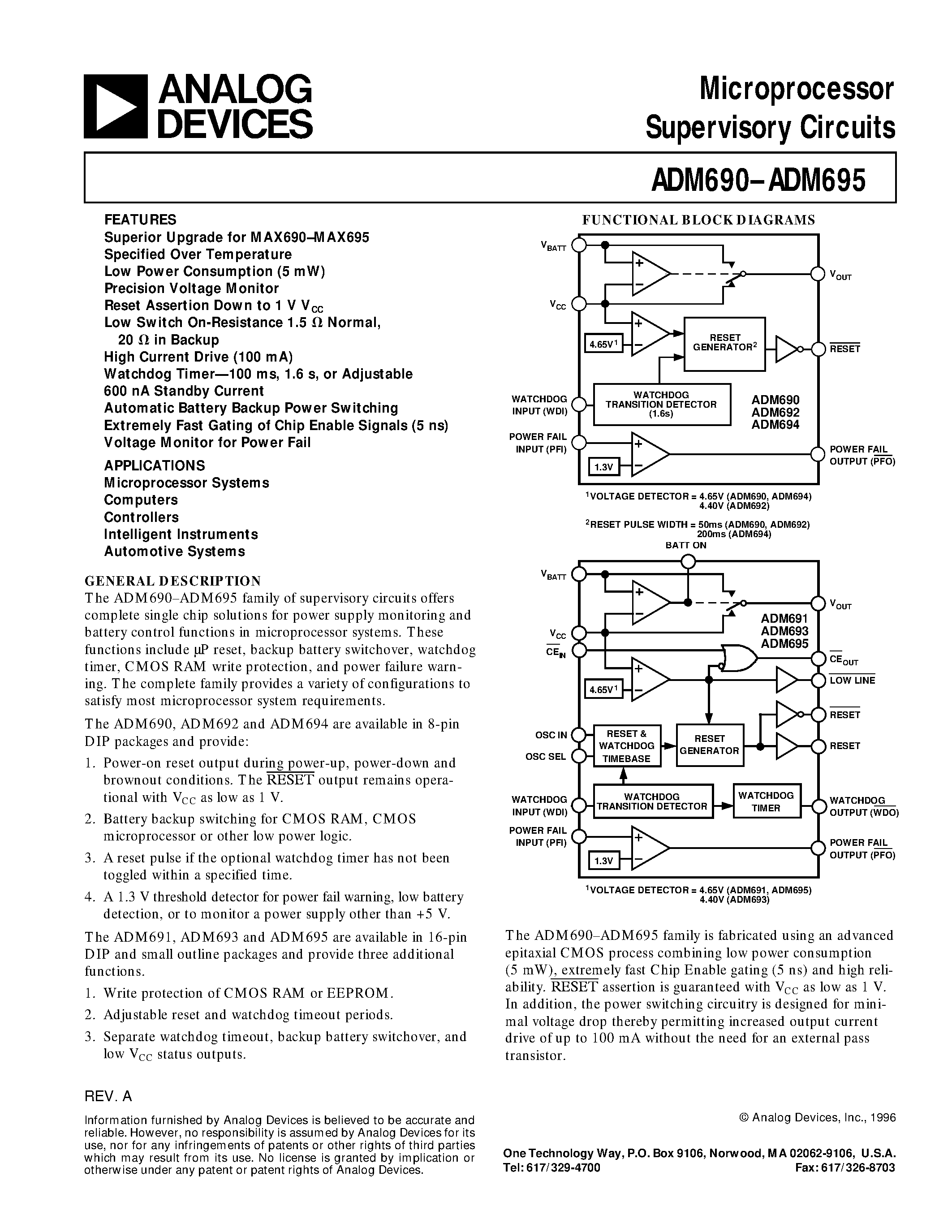 Adm690 схема включения