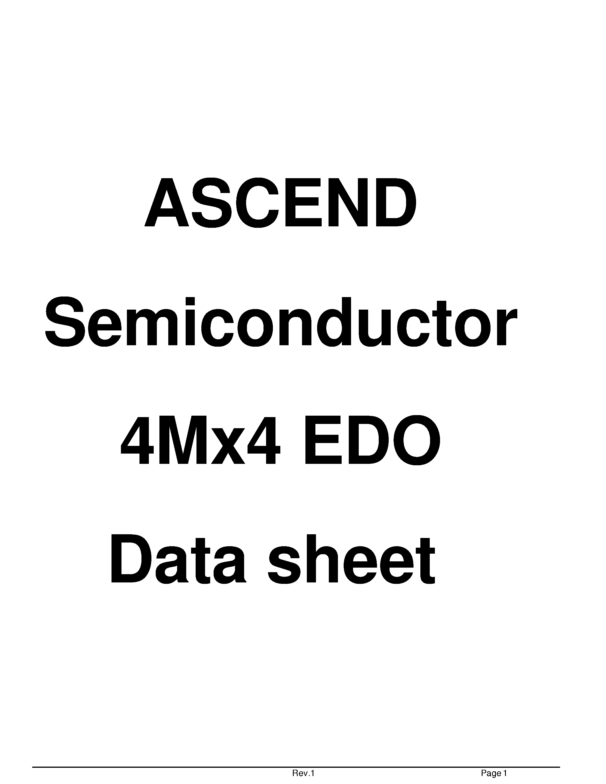 Datasheet AD4016M184VCA-5 - Low voltage operation is more suitable to be used on battery backup/ portable electronic page 1