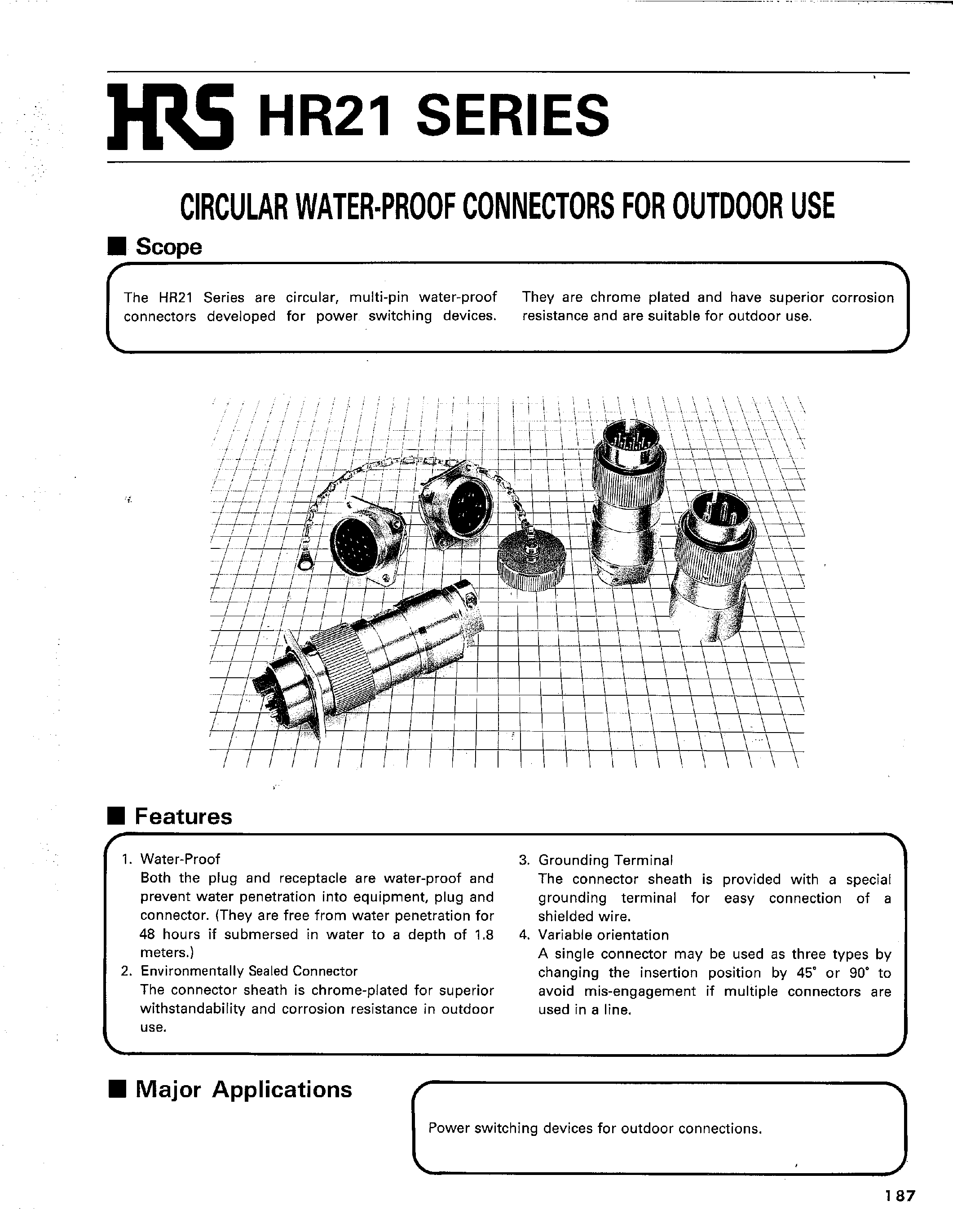 Datasheet HR21-27TR-C-6P - CIRCULAR WATER-PROOF CONNECTORS FOR OUTPUT USE page 1