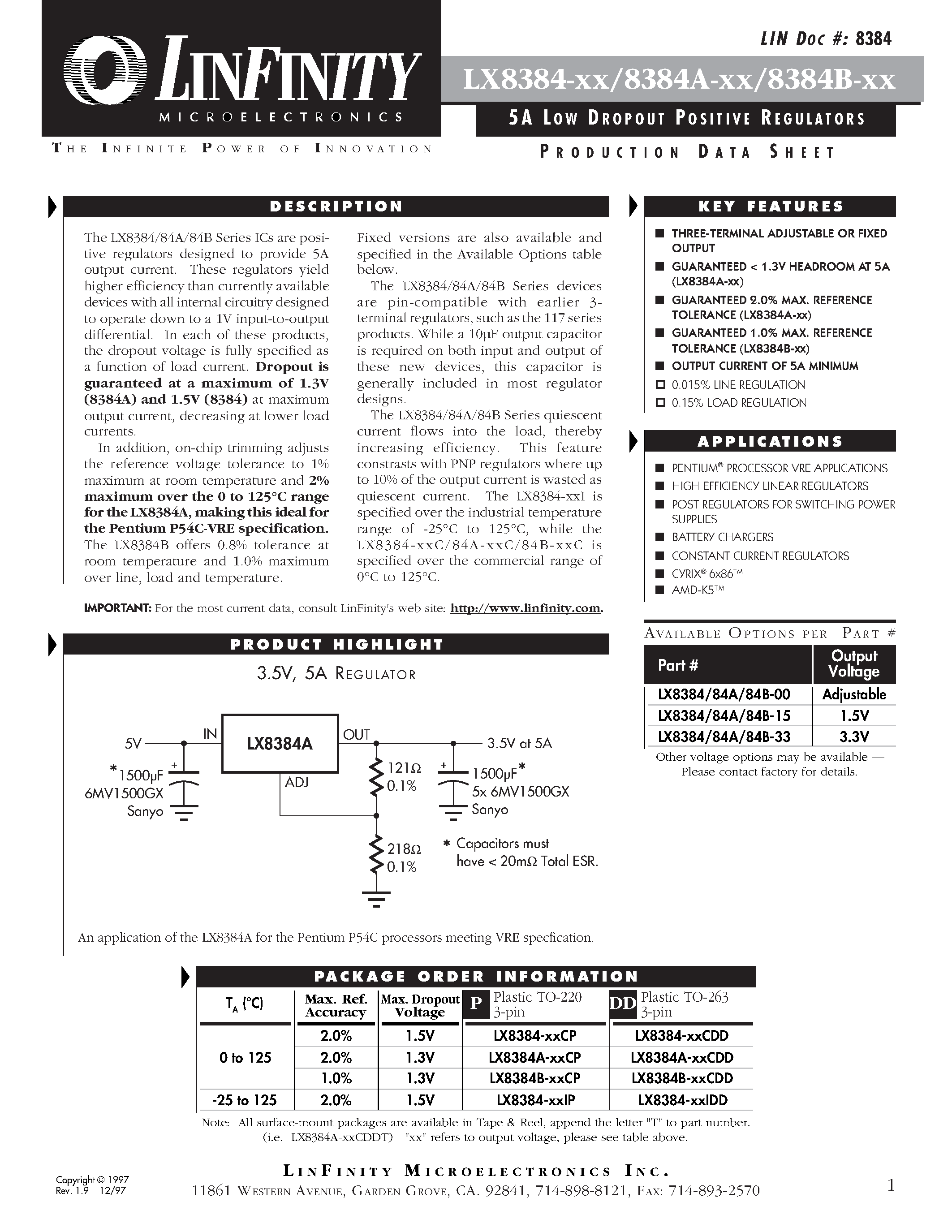 Lx8384 характеристики схема подключения