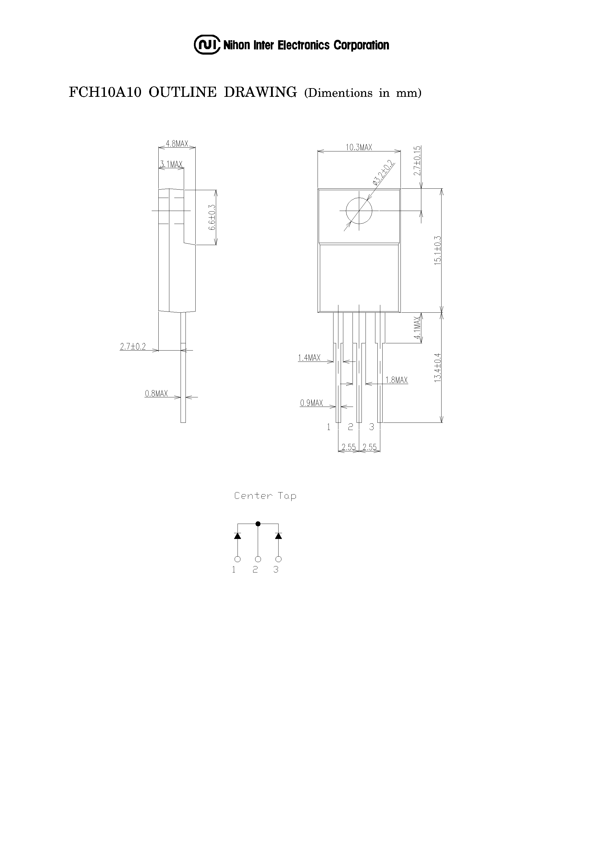 Даташит на микросхему FCH10A10 страница 2 Даташит FCH10A10 - SBD страница 2