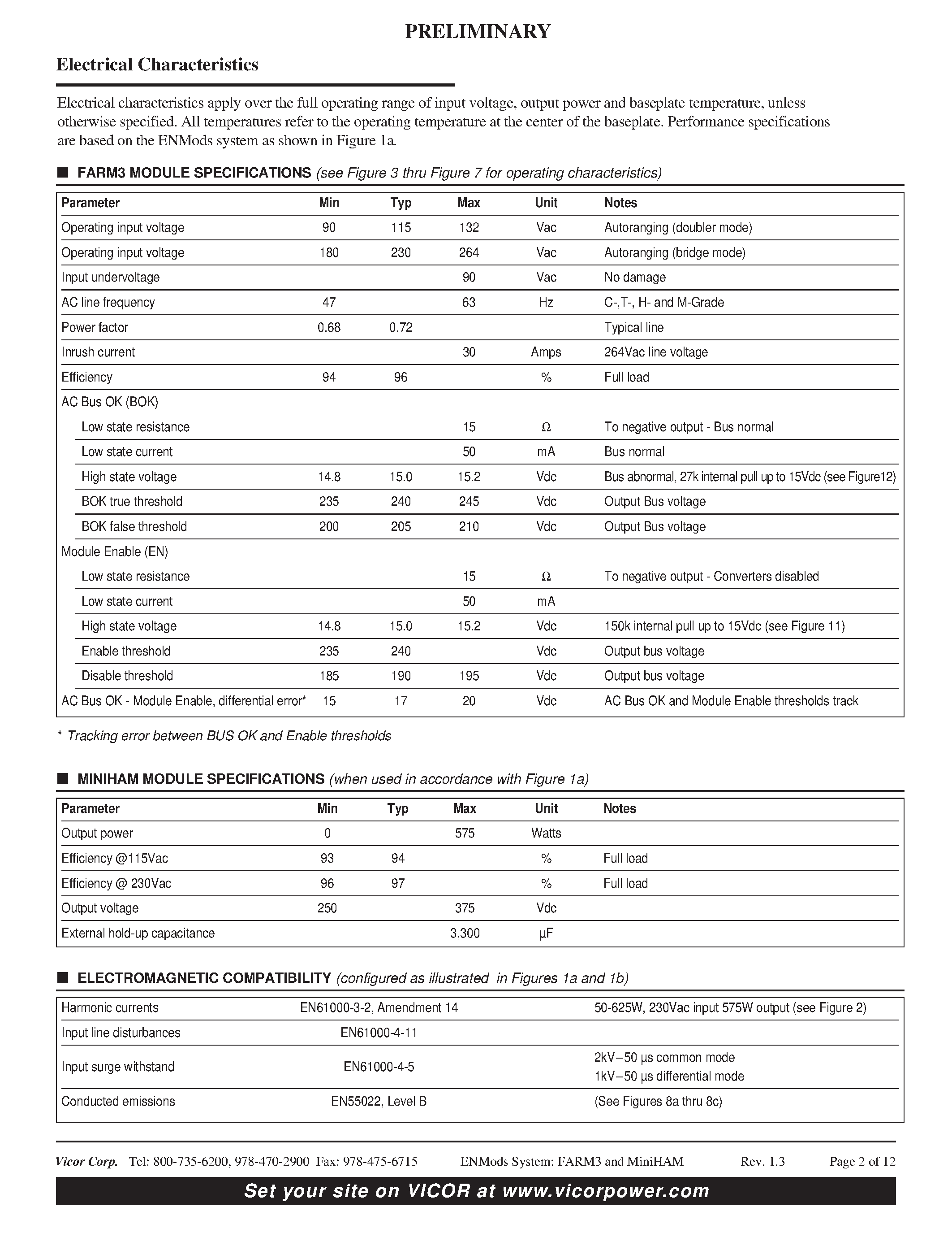 Datasheet EN61000-4-11 - ENMods Component Power Front End System for EN Compliance page 2