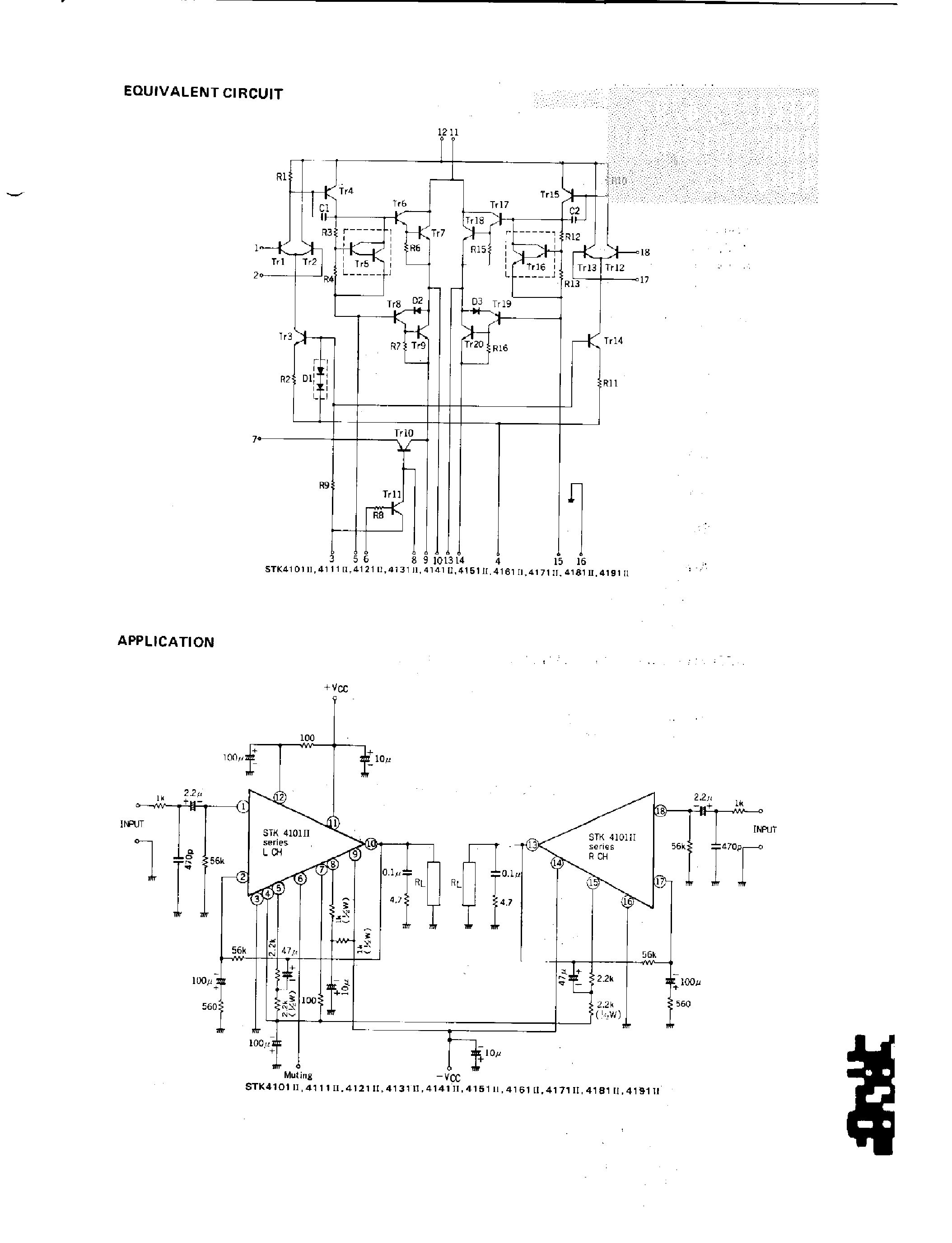 Даташит STK4111 - 2-CHANNEL AF POWER AMP страница 2