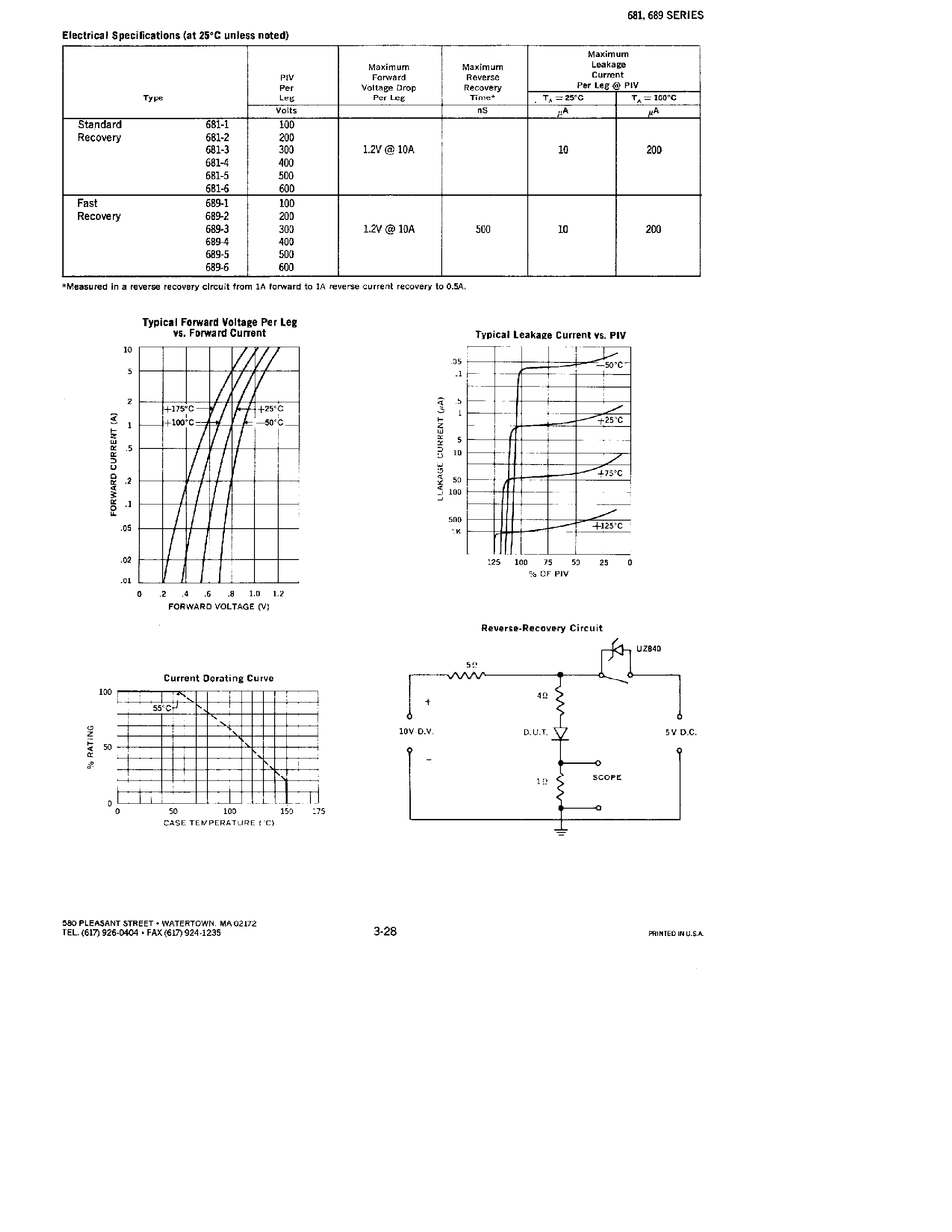 Даташит 681-4 - RECTIFIERS ASSEMBLIES страница 2