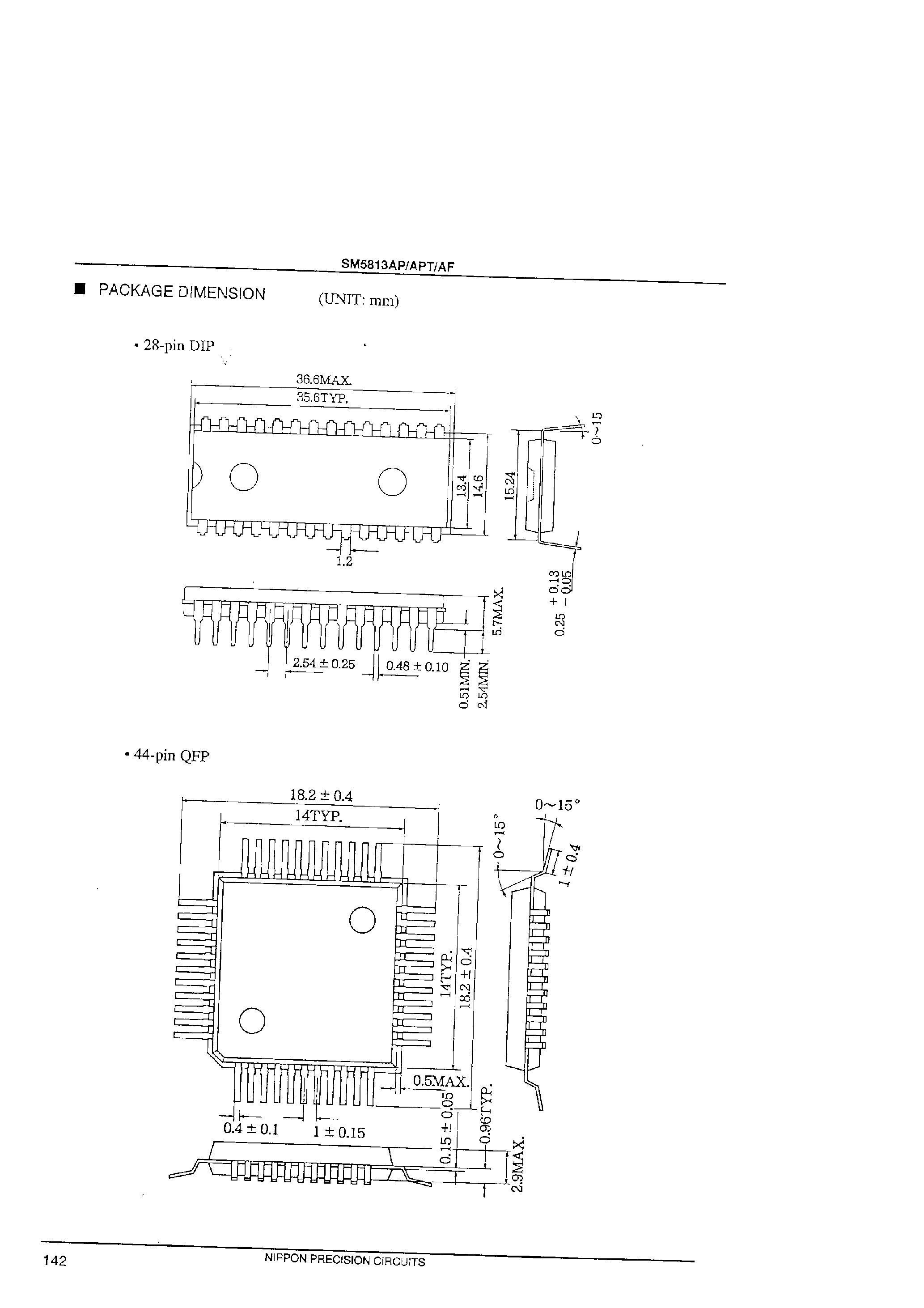 Datasheet SM5813 - EIGHT-TIMES OVERSAMPLING DIGITAL FILTER FOR DIGITAL AUDIO page 2