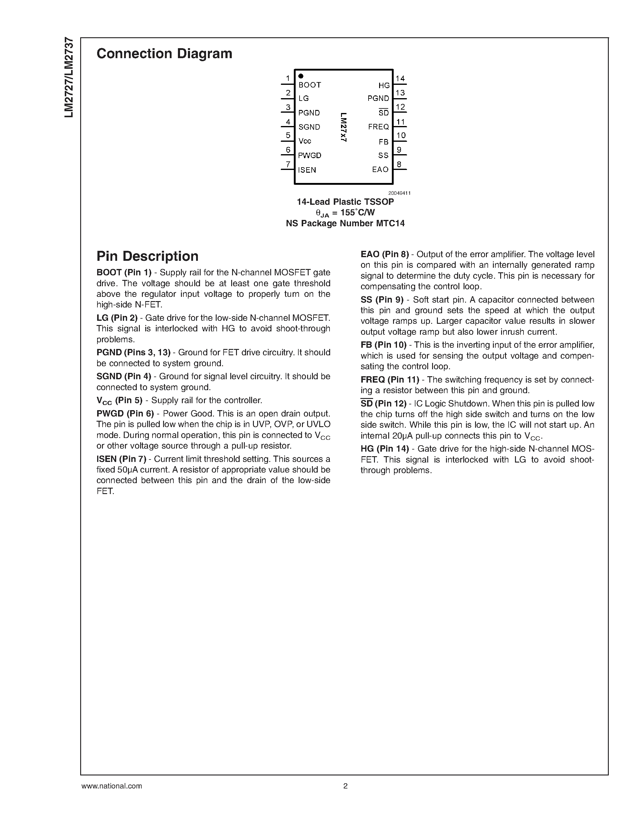 Даташит VJ1206A471KXX - N-Channel FET Synchronous Buck Regulator Controller for Low Output Voltages страница 2