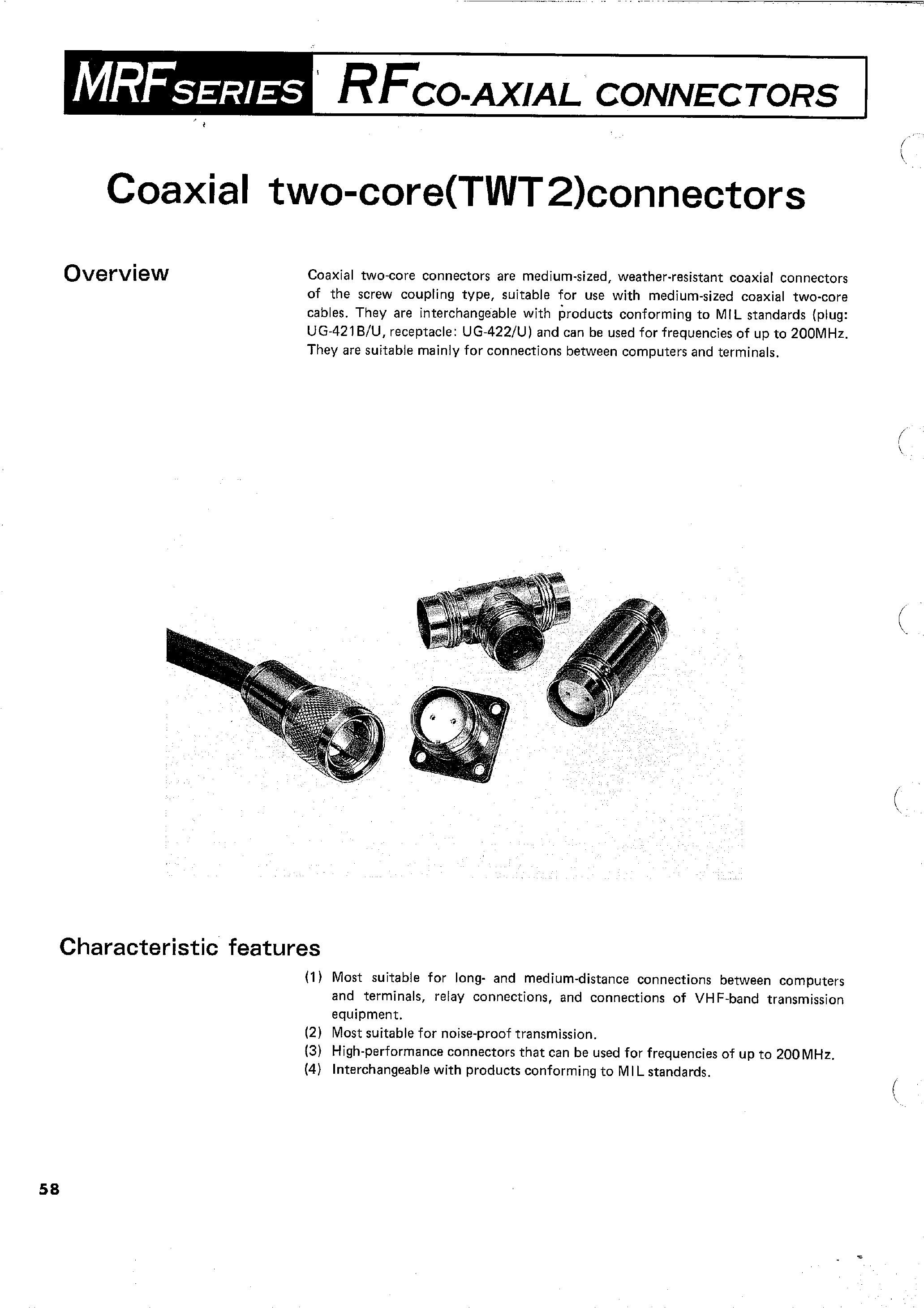 Datasheet TWT2-P-6(02) - Coaxial two-core(TWT2) Connectors page 1