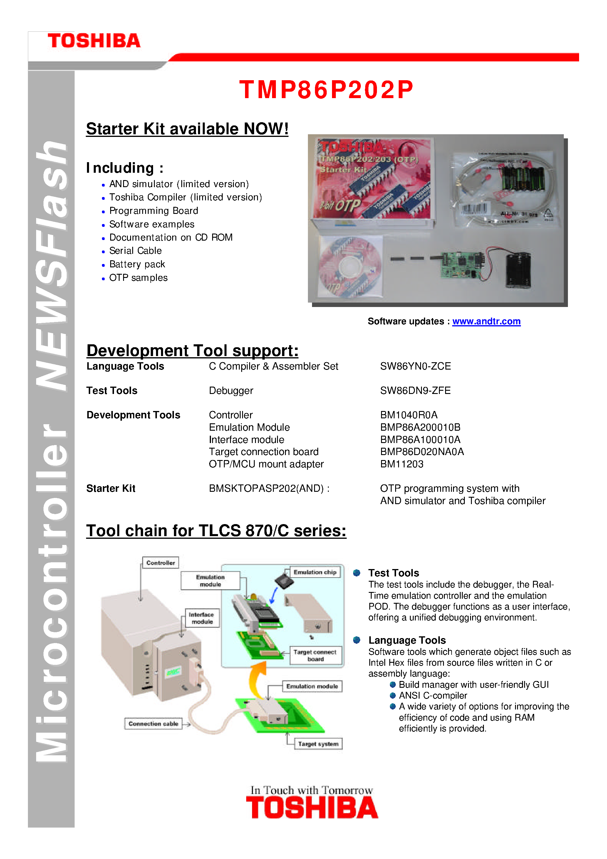 Datasheet TMP86P202P - High performance/ Low Cost 20 pin OTP TMP86P202P page 2