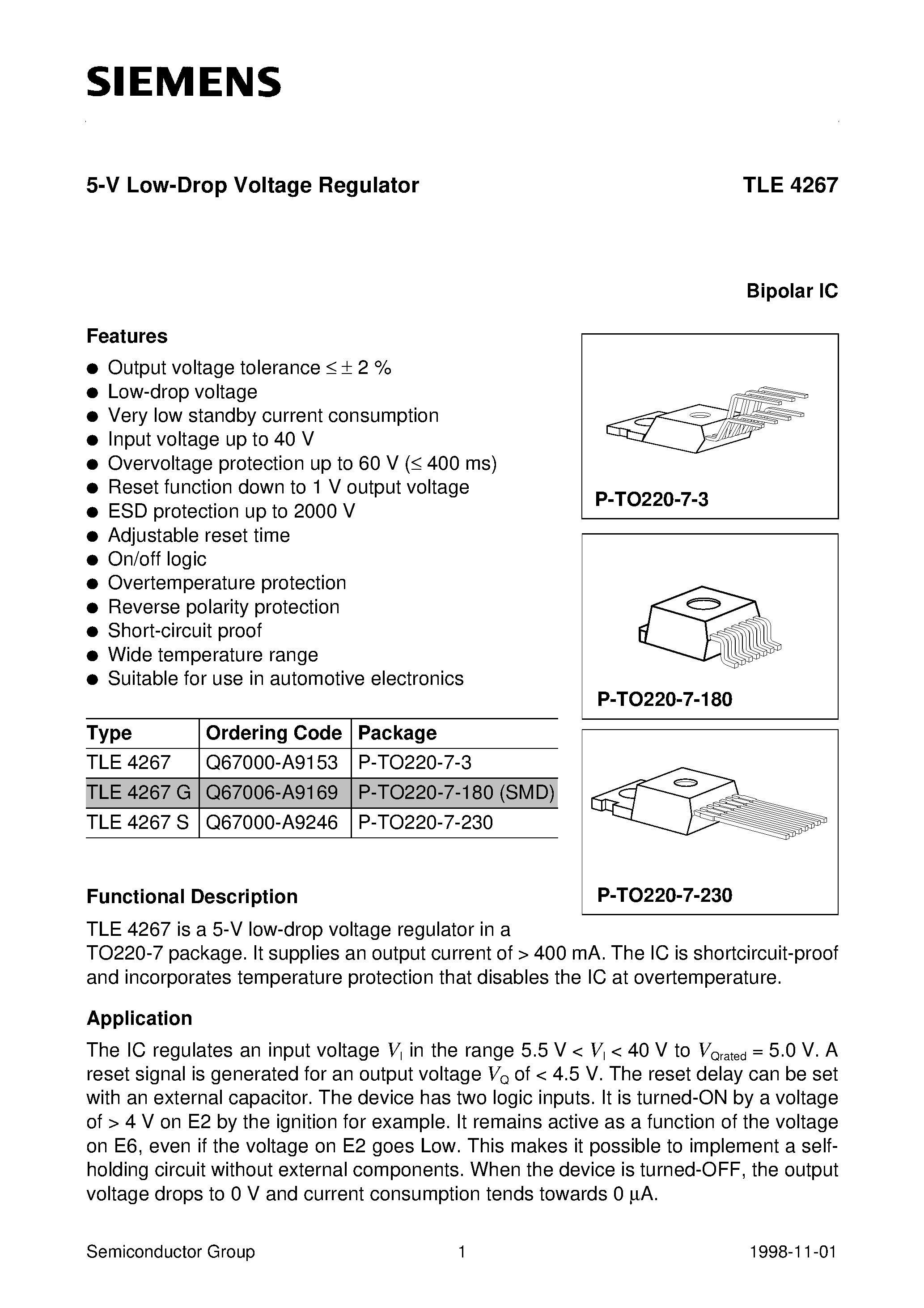 Tle4267g схема включения