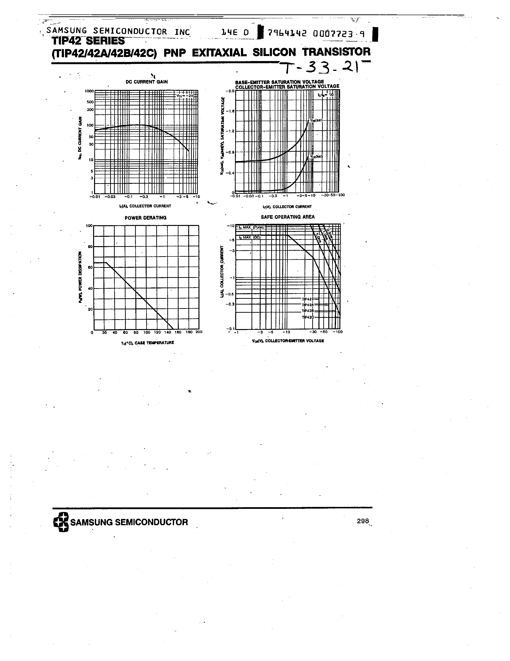 Даташит TIP42C - PNP (MEDIUM POWER LINEAR SWITCHING APPLICATIONS) страница 2