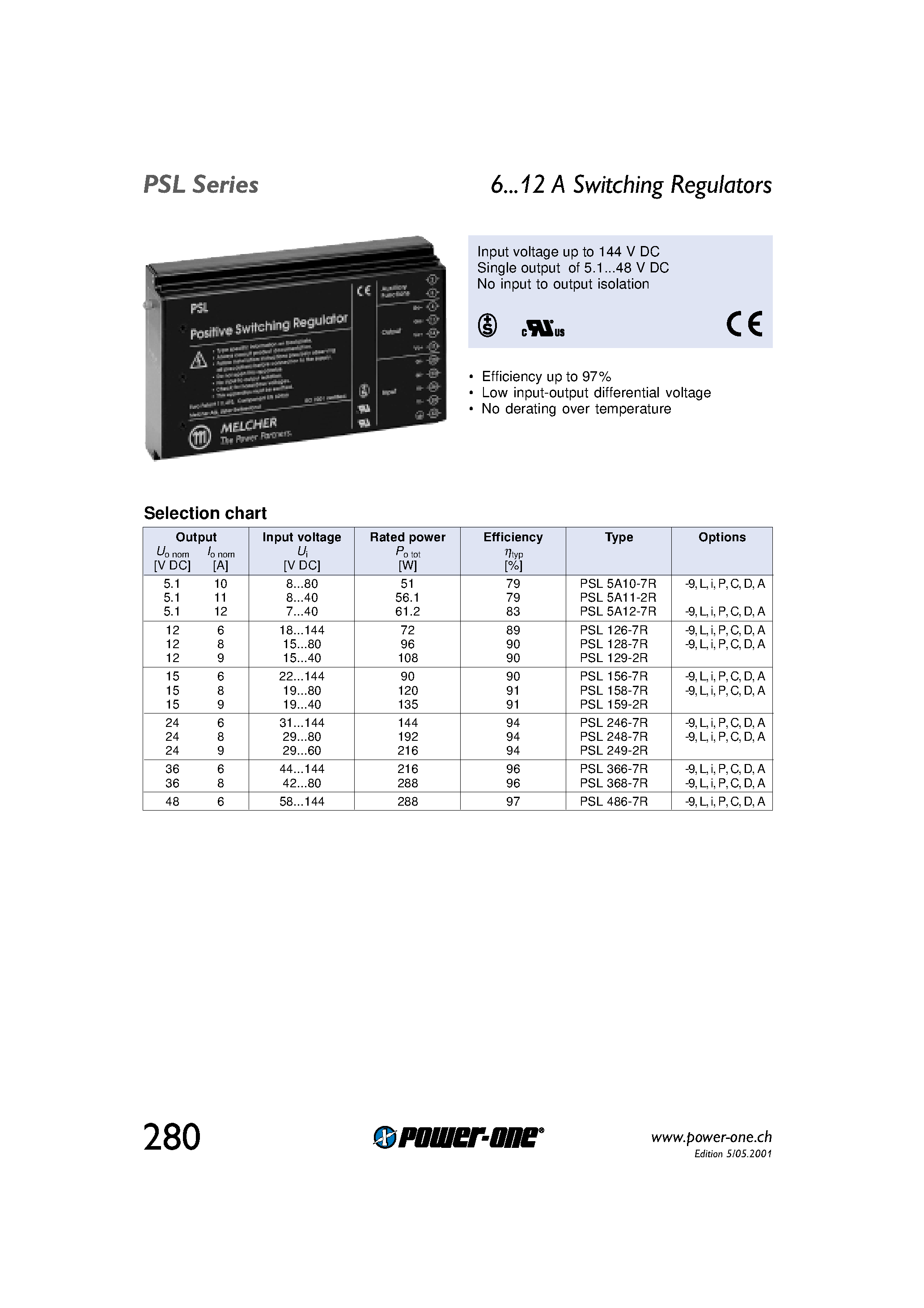 Даташит SL486 - 6...12 A Switching Regulators страница 1