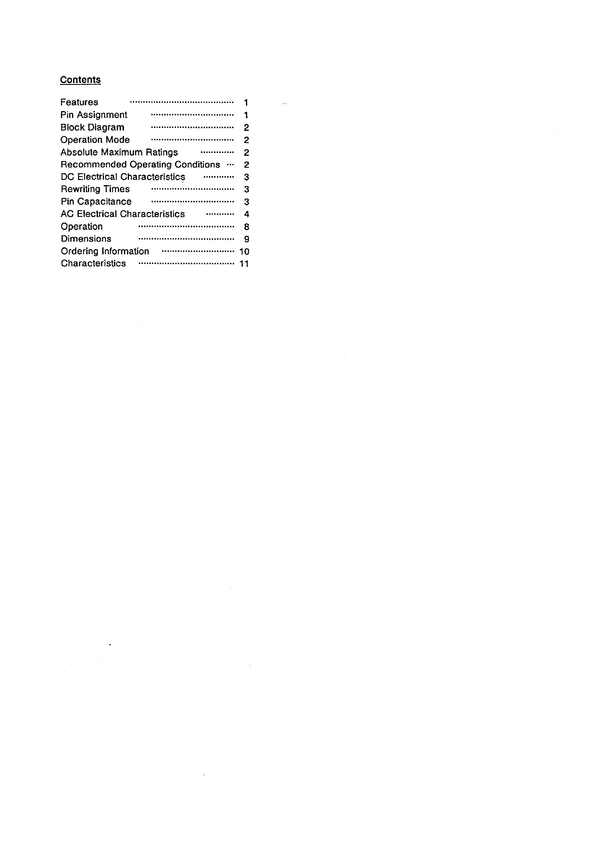 Datasheet S-2864B - CMOS 64K-bit PARALLEL EEPROM page 1