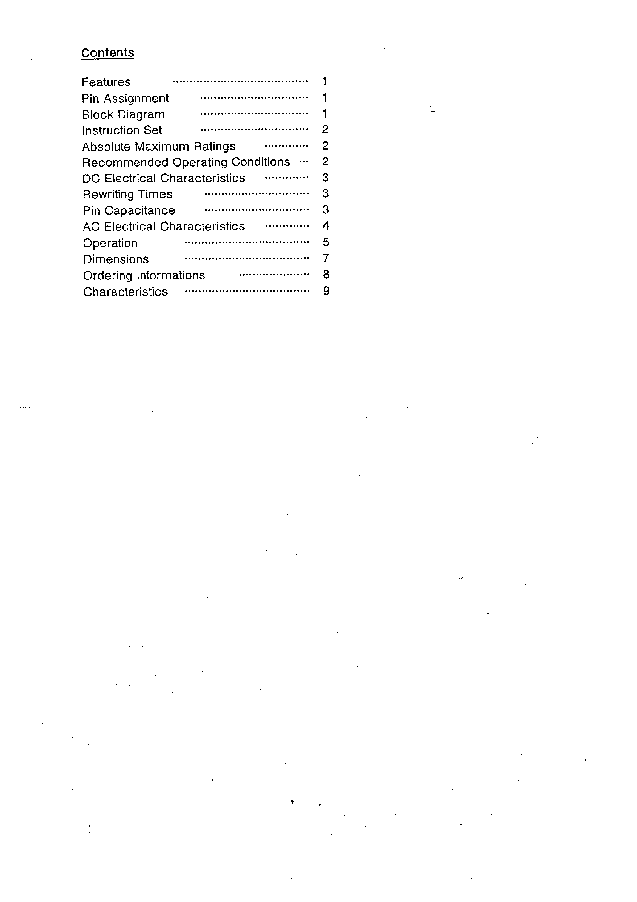 Datasheet S-2900ACA - CMOS 512-bit SERIAL EEPROM page 1