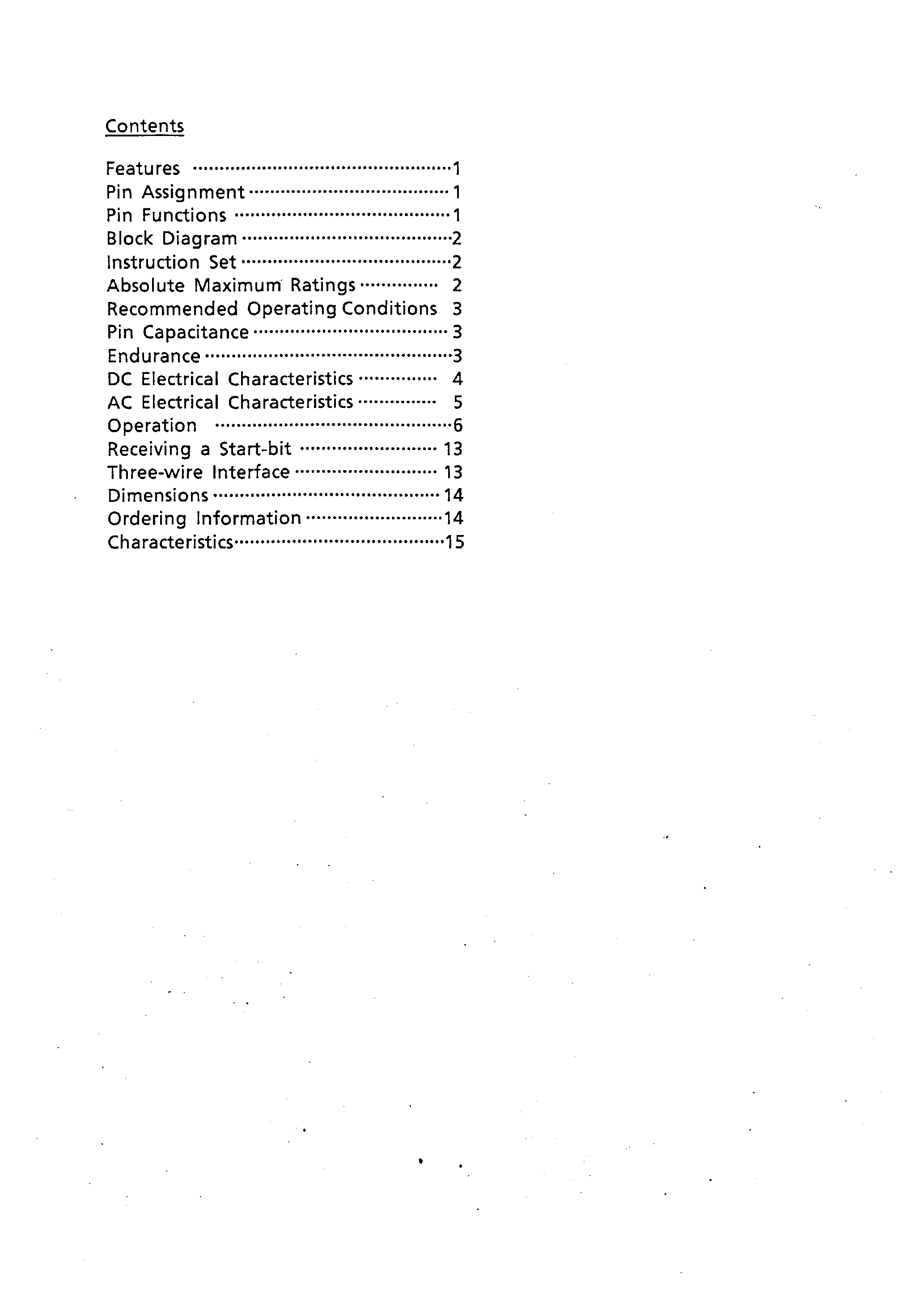 Datasheet S-29220A - CMOS SERIAL EEPROM page 1