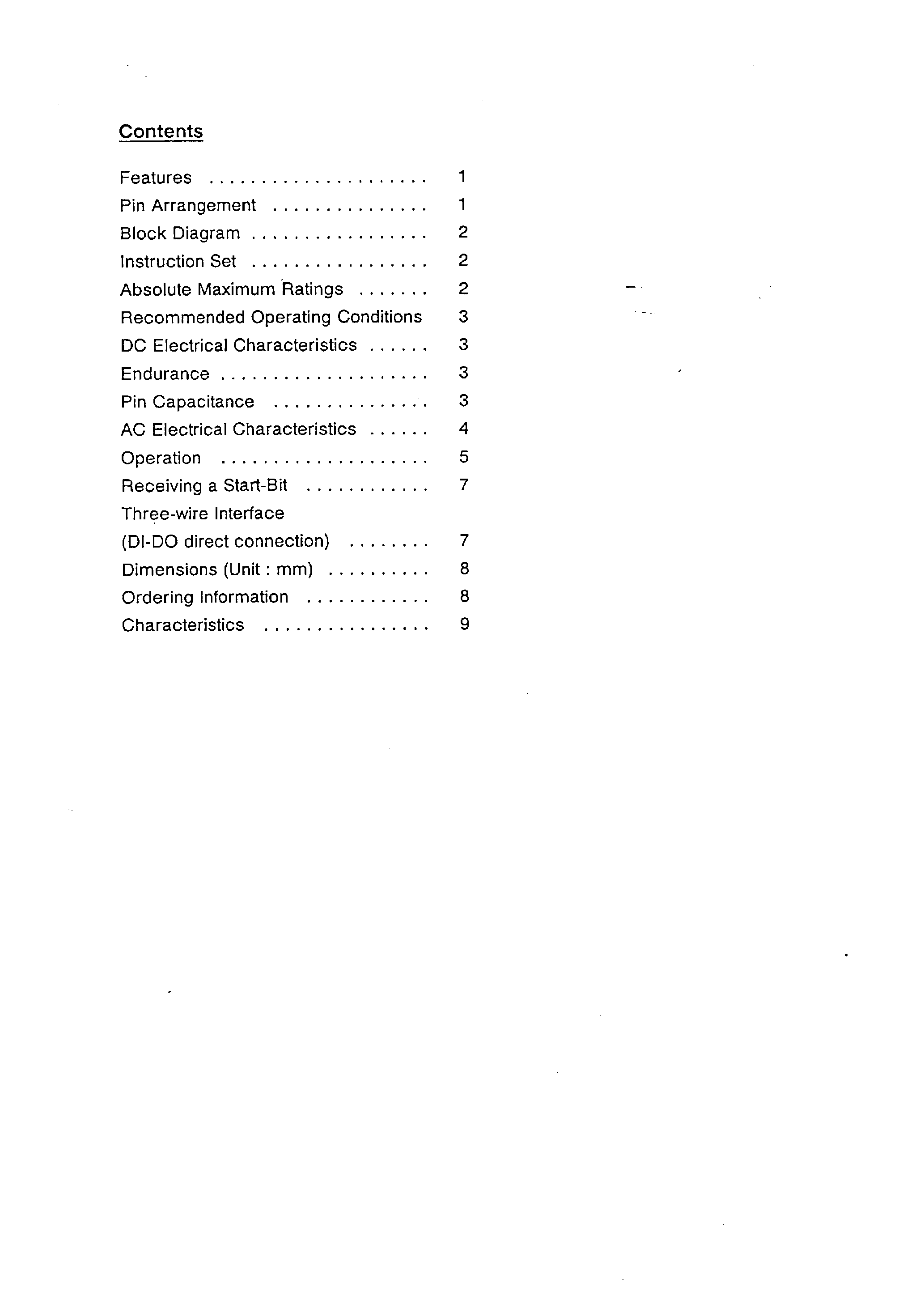 Datasheet S-29453ADP - CMOS SERIAL EEPROM page 1