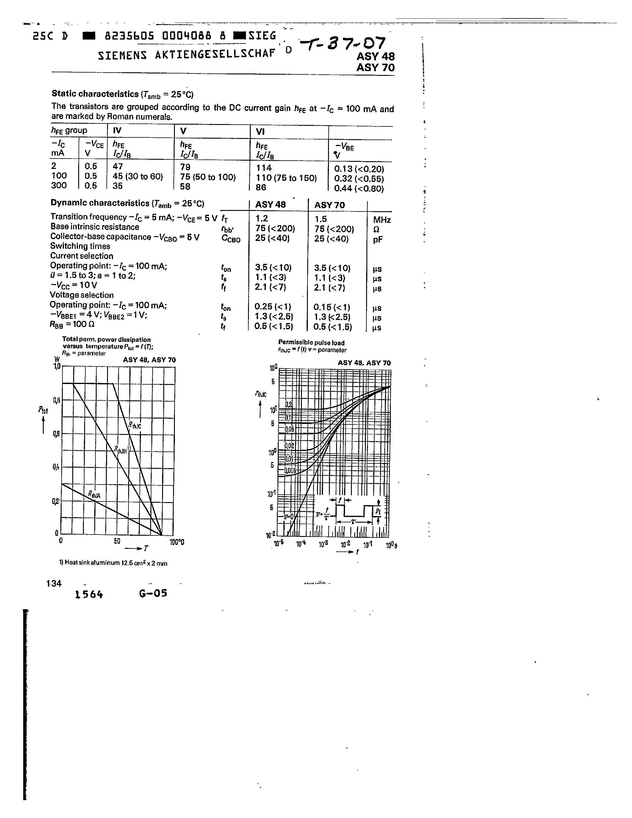 Datasheet Q60118-Y48-D - PNP TRANSISTORS FOR SWITCHING APPLICATIONS page 2