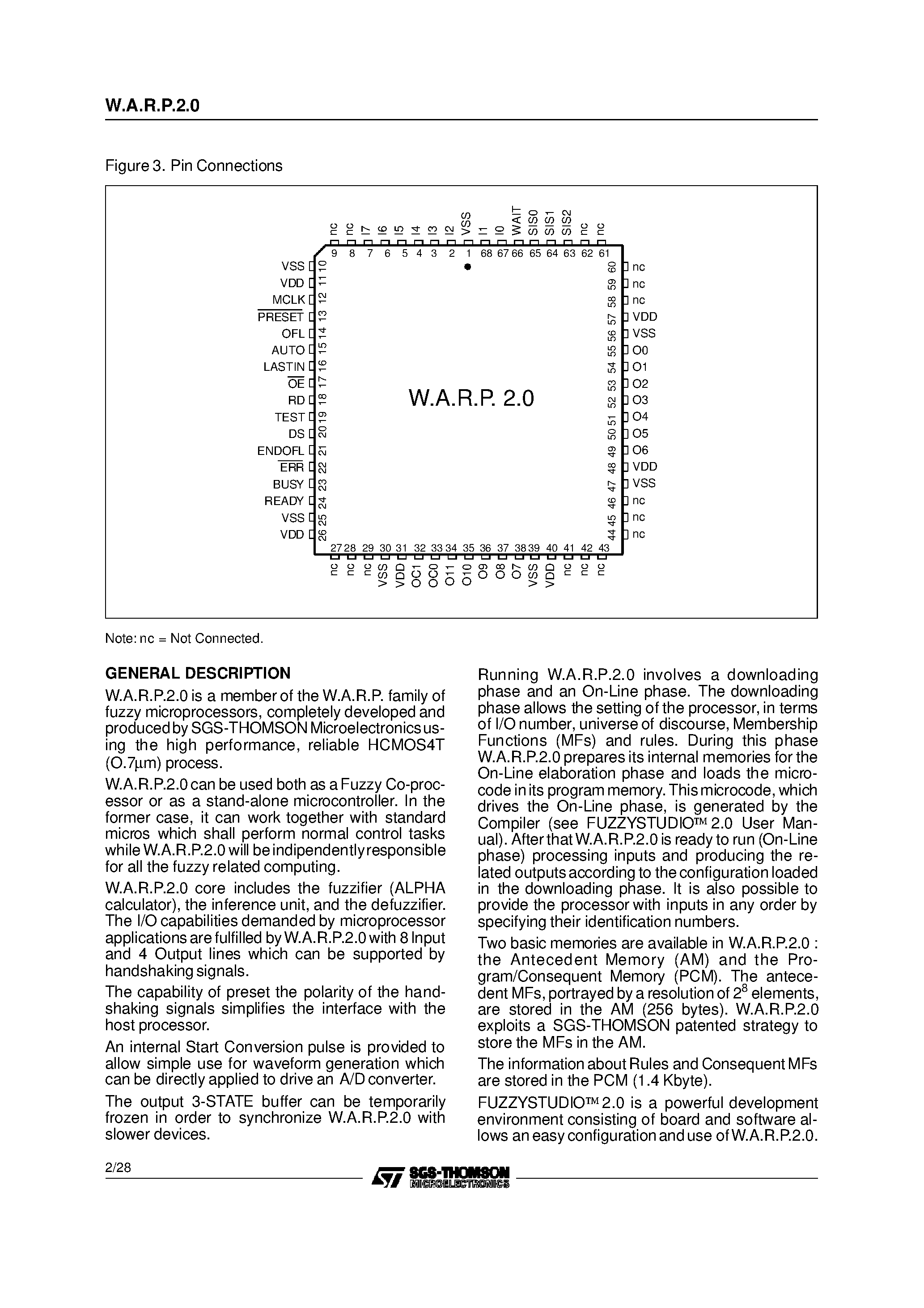 Даташит WARP20 - 8-BIT FUZZY CO-PROCESSOR страница 2