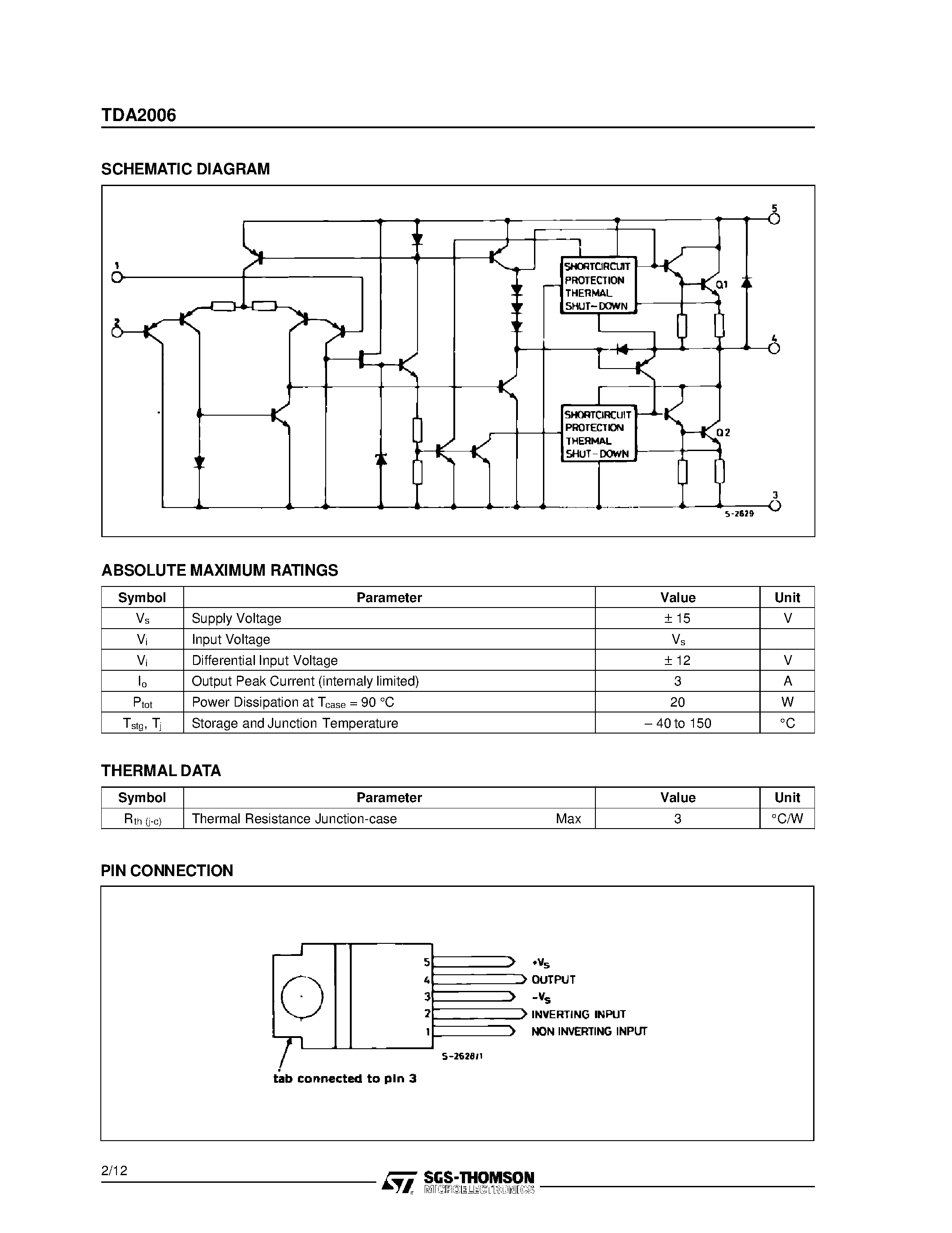 St datasheet. Даташит на микросхему tda2006. Tda2006 схема усилителя звука. Микросхема тда 2006. Tda2006 характеристики.