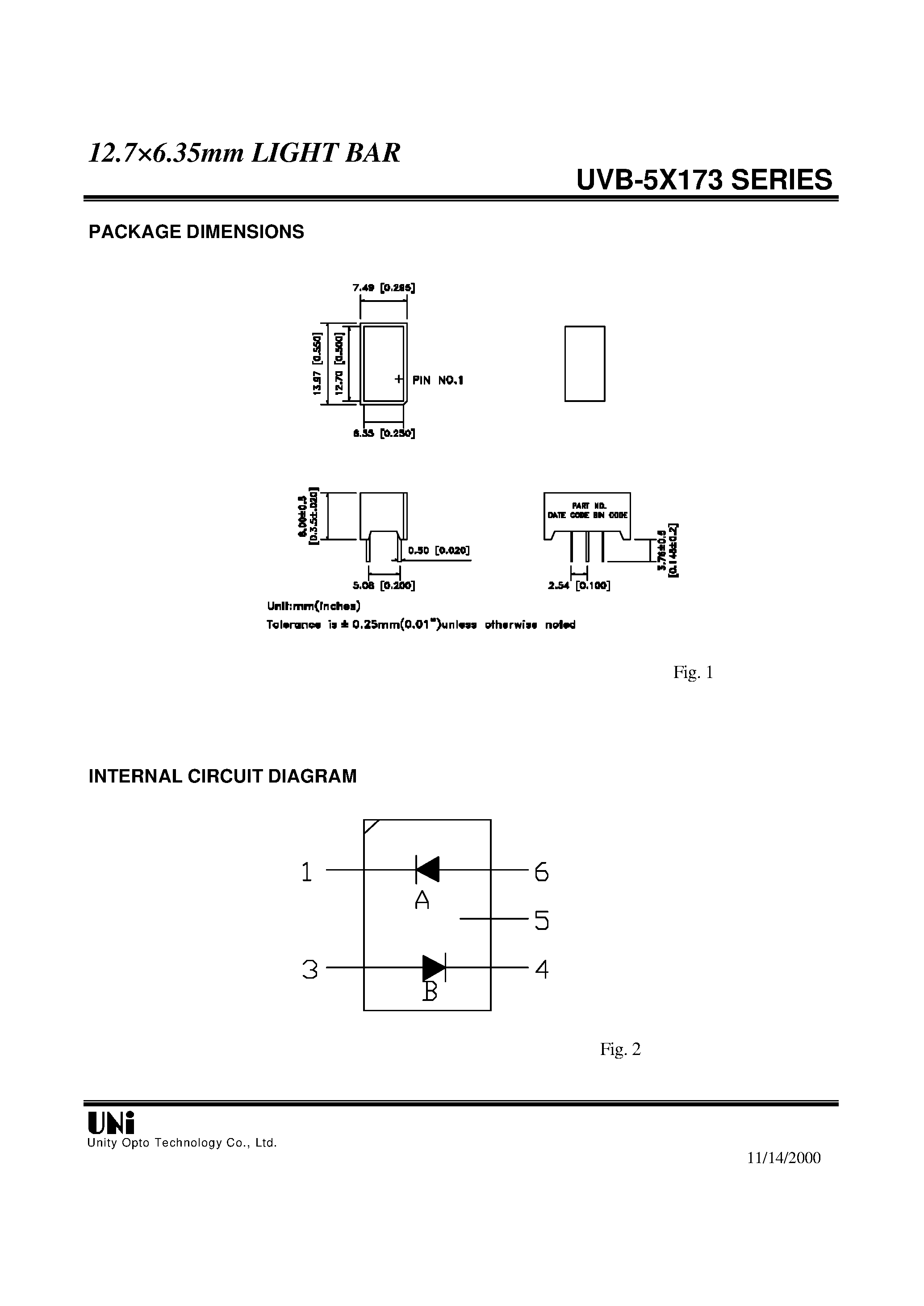 Datasheet MC100EL31D - 12.7 6.35mm LIGHT BAR page 2