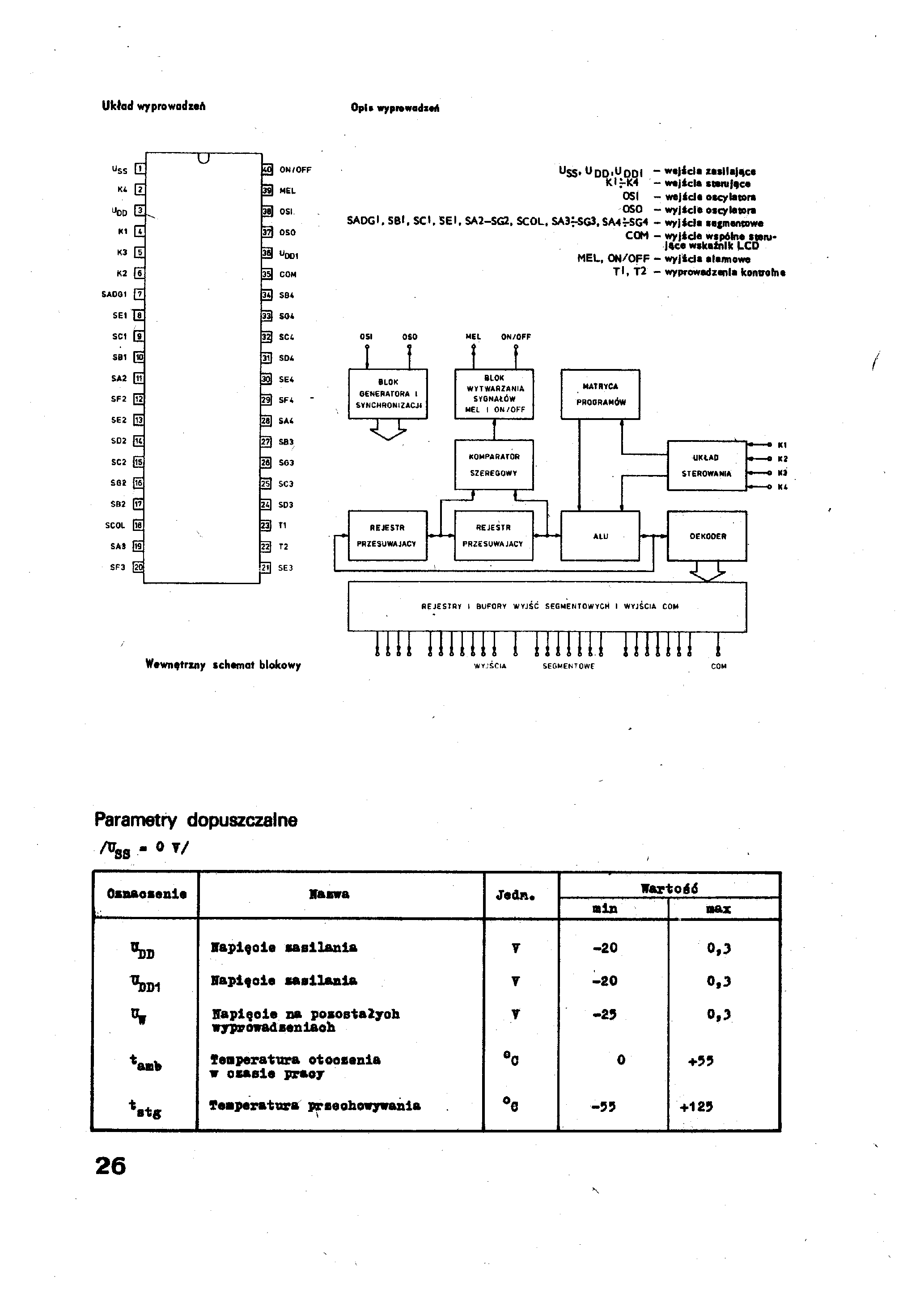 Datasheet MC1203N - LSI PMOS page 2