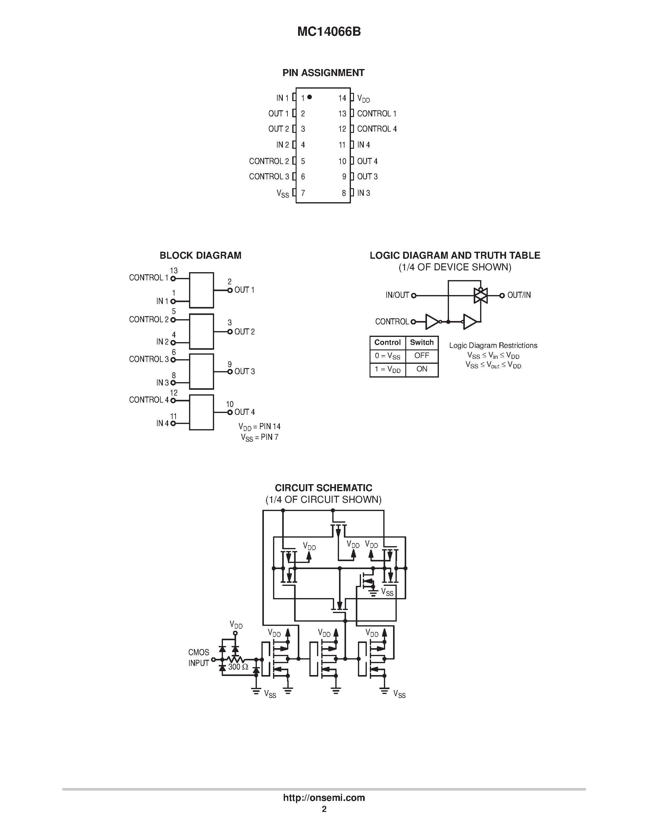 Микросхема mc14066bcp схема включения