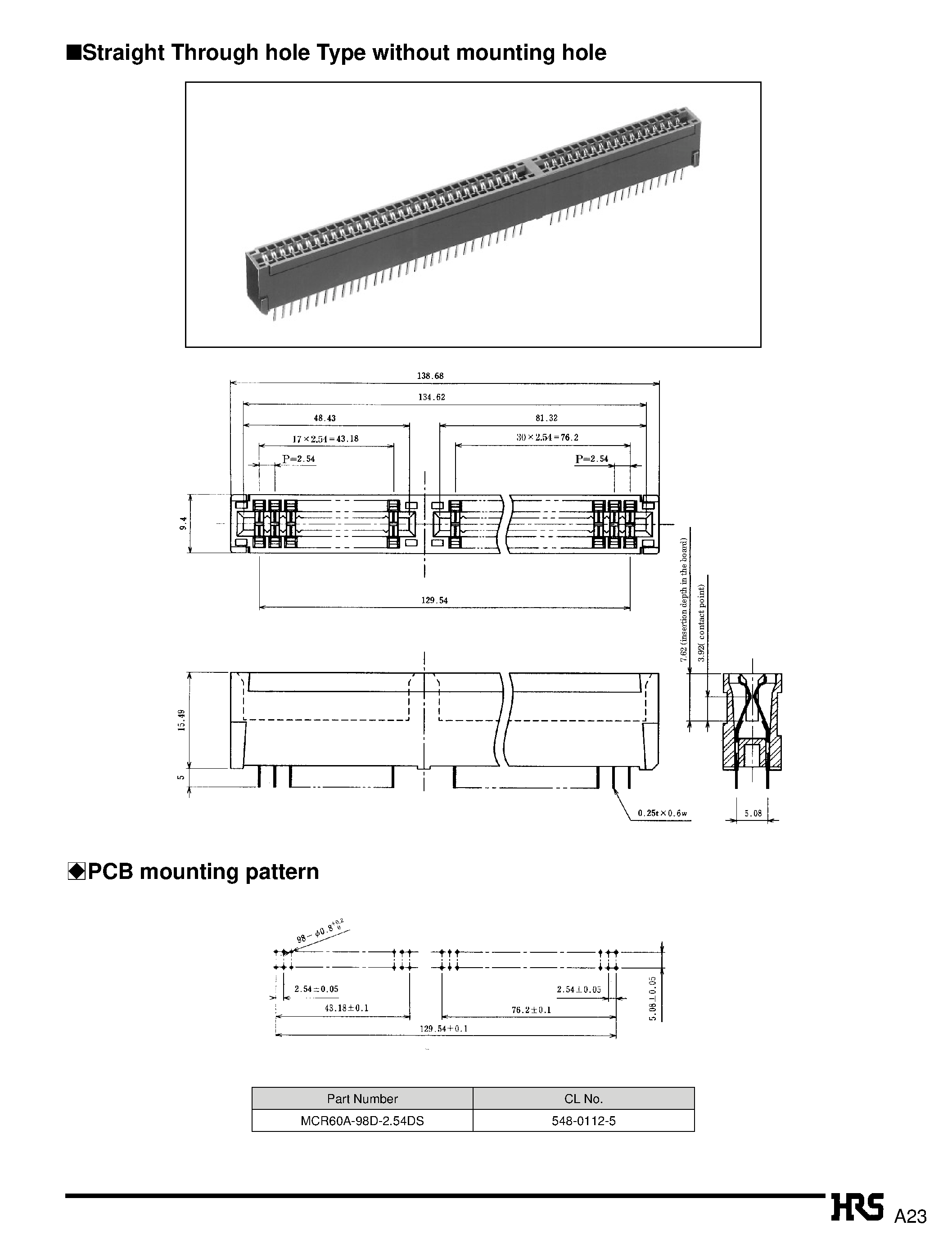 Datasheet MCR60-98D-2.54DS - ISA Bus (AT bus) page 2