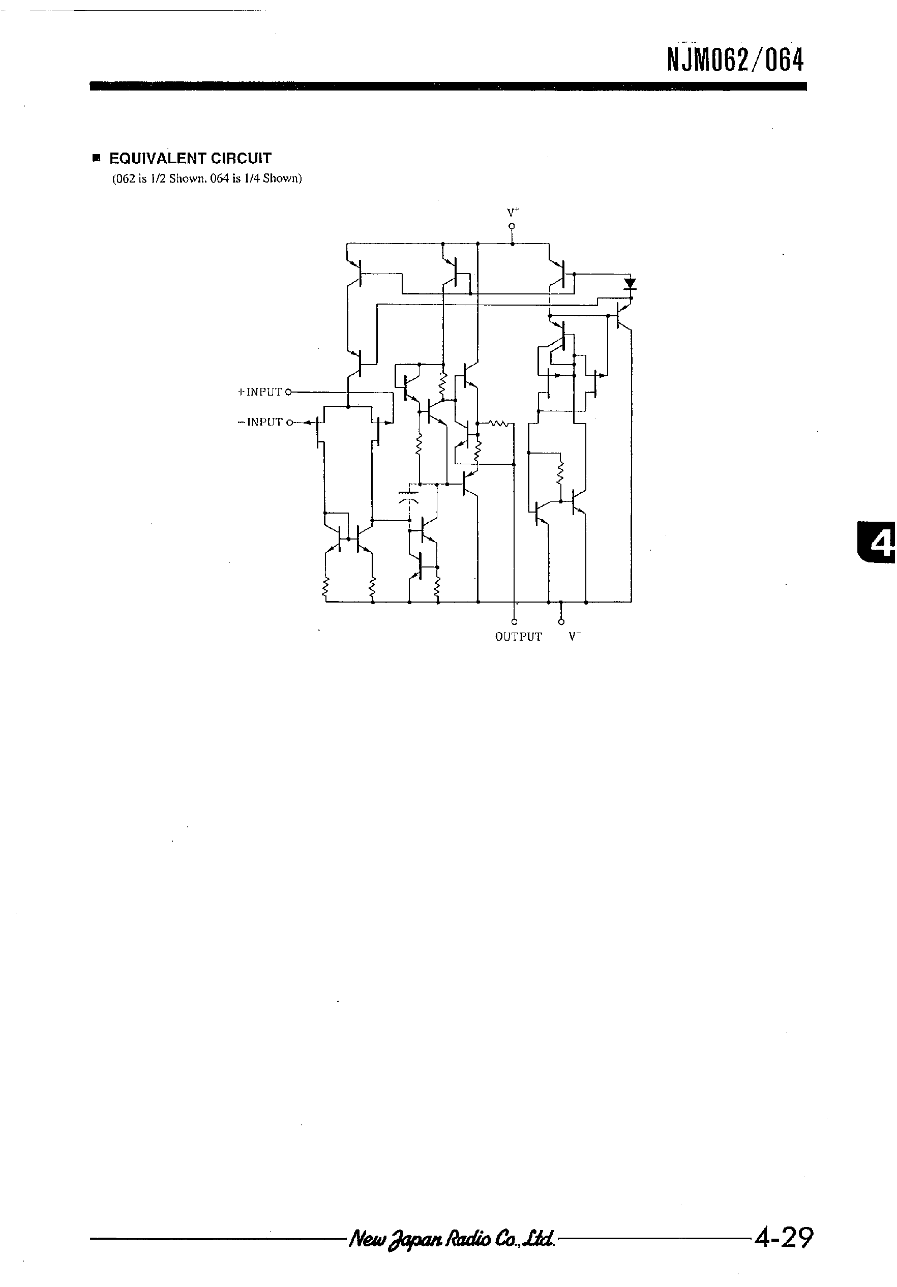 Даташит NJM062 - J-FET INPUT OPERATIONAL AMPLIFIER страница 2