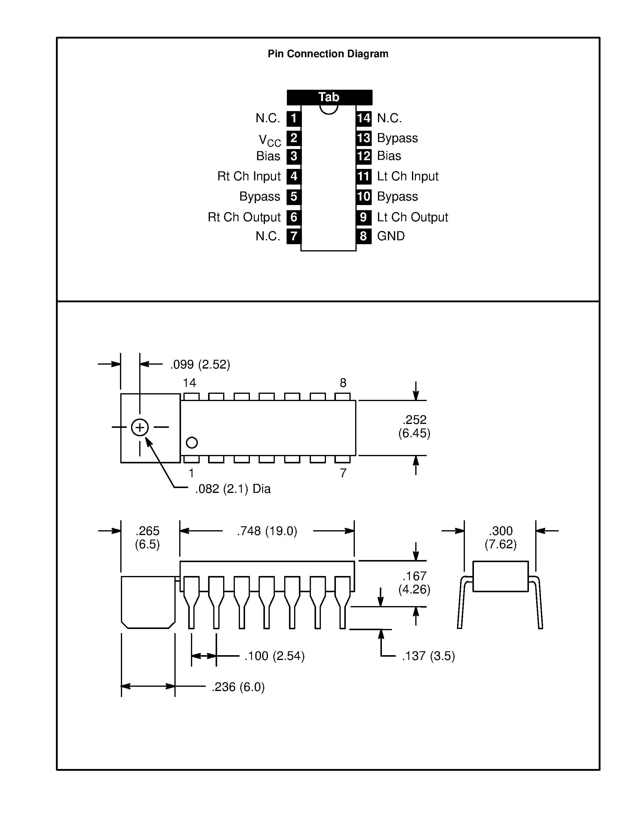 Даташит NTE1477 - Integrated Circuit 2 Channel Amplifier for Headphone Use страница 2