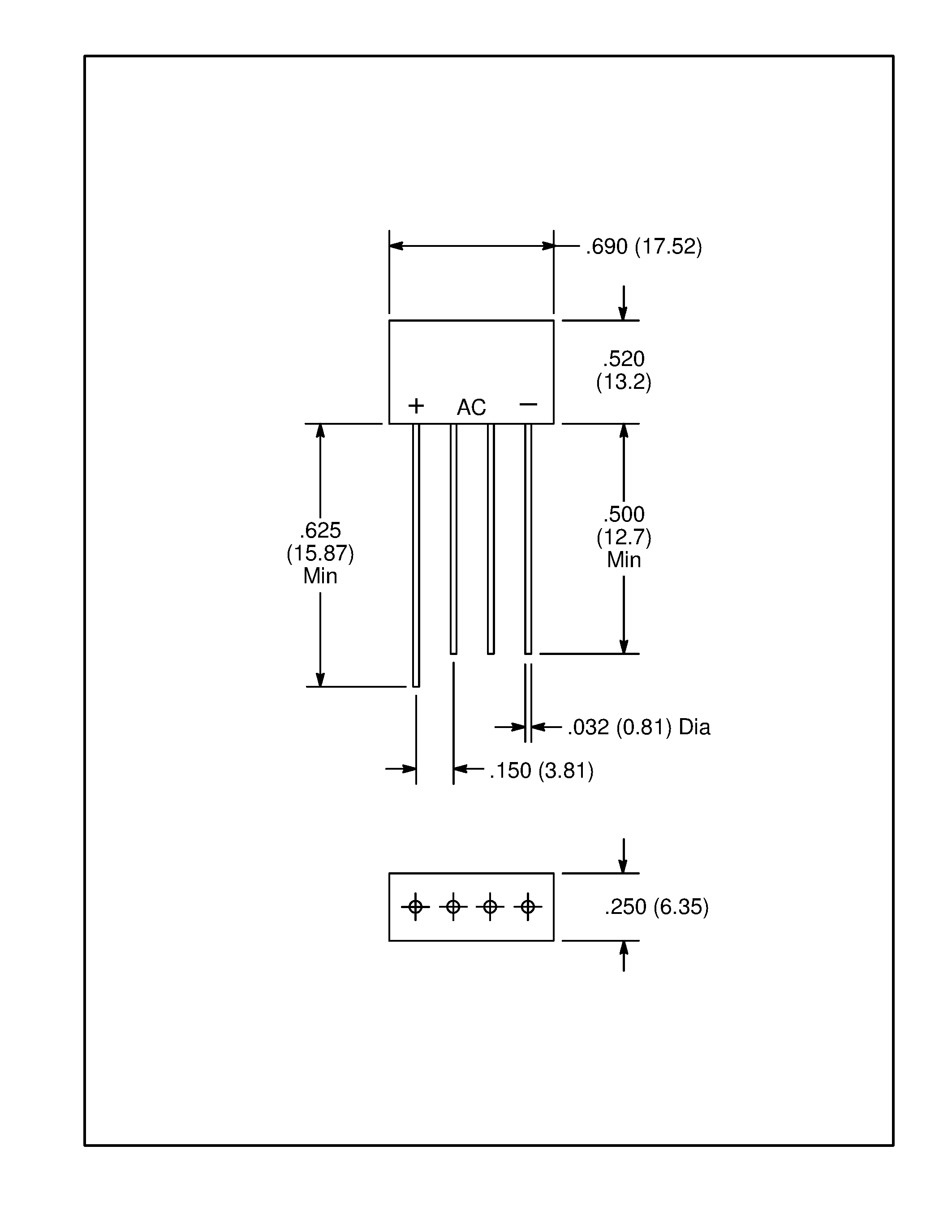 Даташит NTE170 - Single Phase Bridge Rectifier 2.0 Amp страница 2