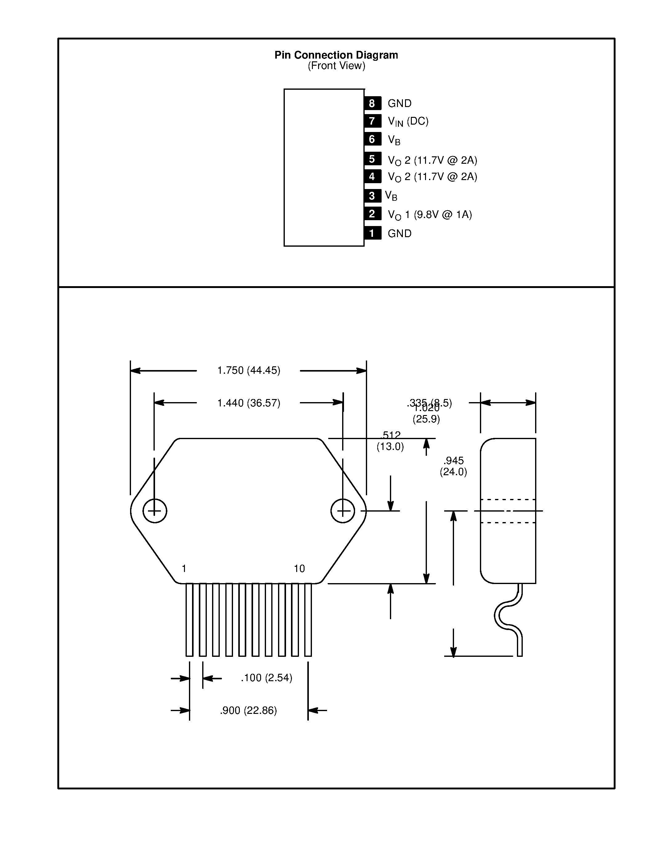 Даташит NTE7024 - Integrated Circuit Module / 2 Output Positive Voltage Regulator for VCR страница 2