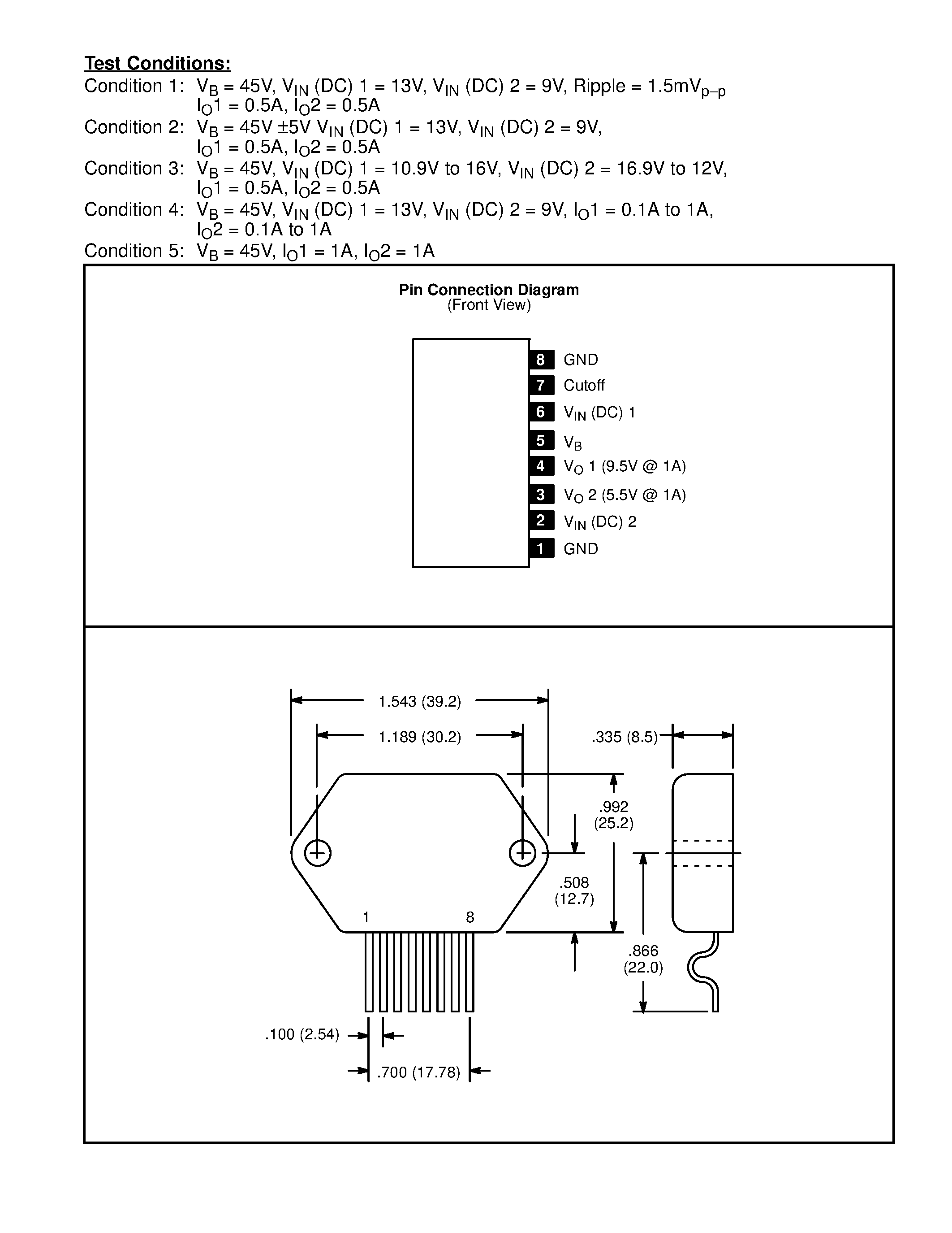 Даташит NTE7037 - Integrated Circuit Module / 2 Output Positive Voltage Regulator for VCR страница 2