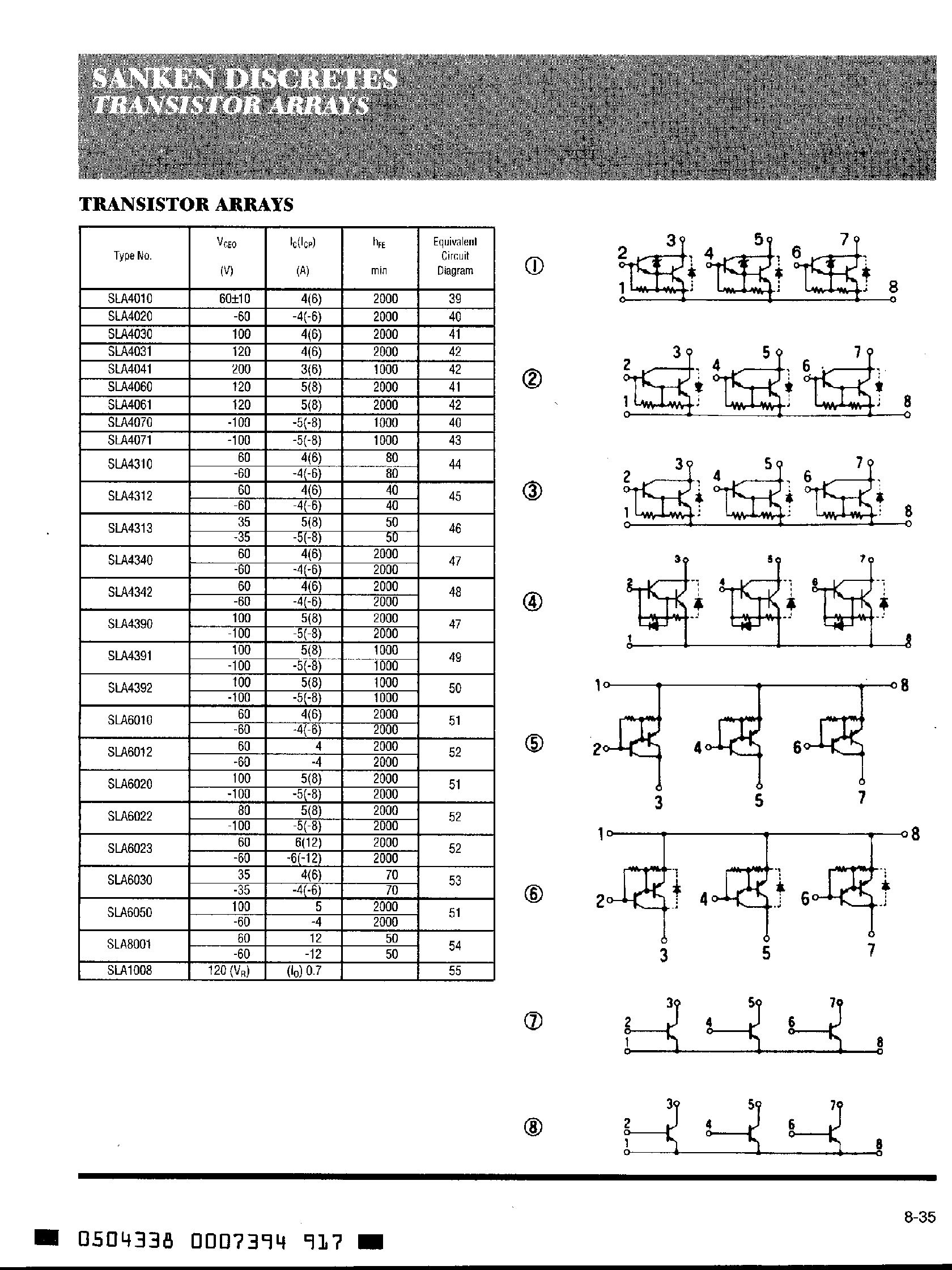 Даташит STA341M - Transistor Arrays страница 2