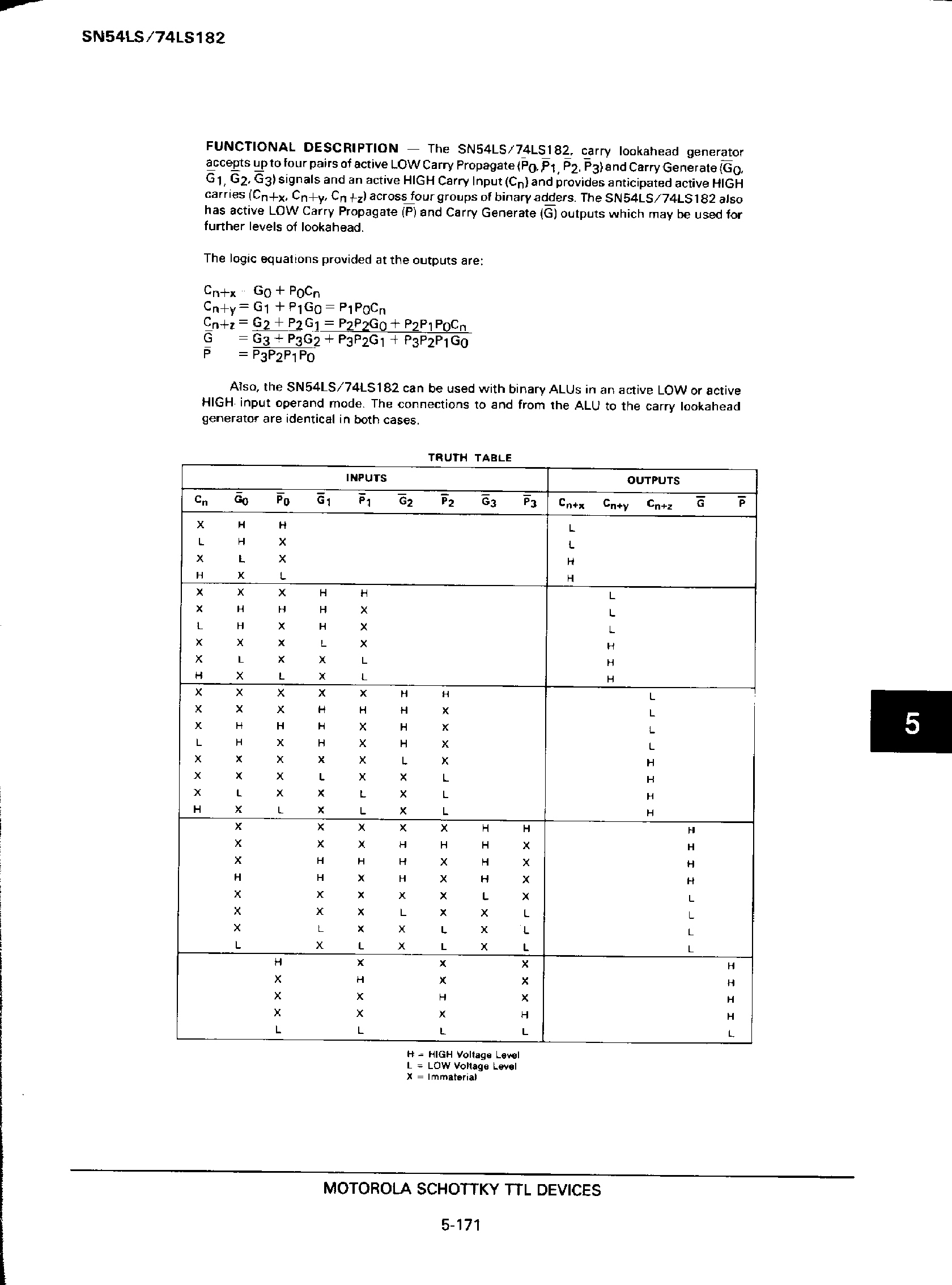 Даташит SN74LS182 - Carry Lookahead Generator / Low Power Schottky страница 2