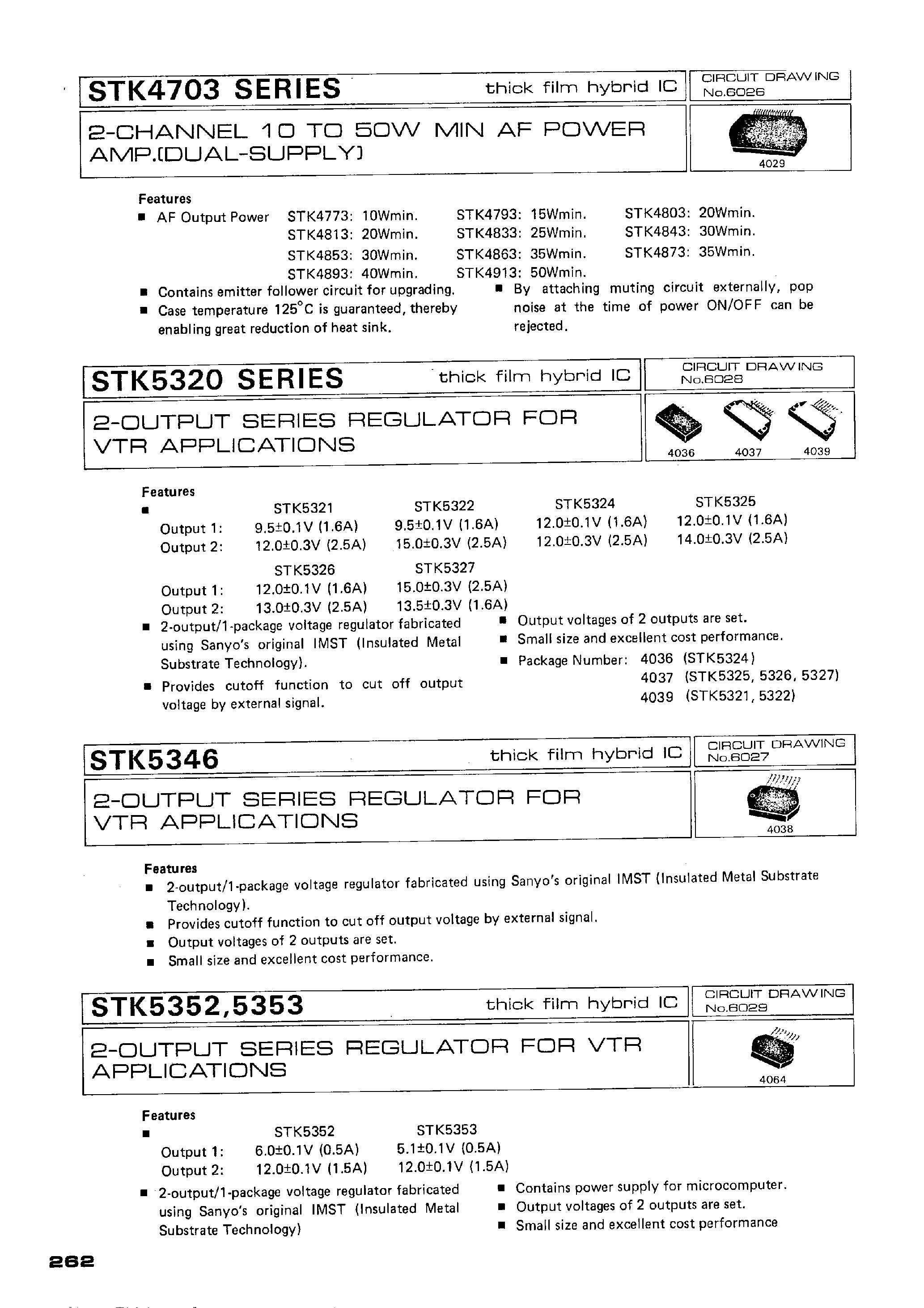 Даташит STK4793 - 2-Channel 10 to 50W Min AF Power AMP страница 1