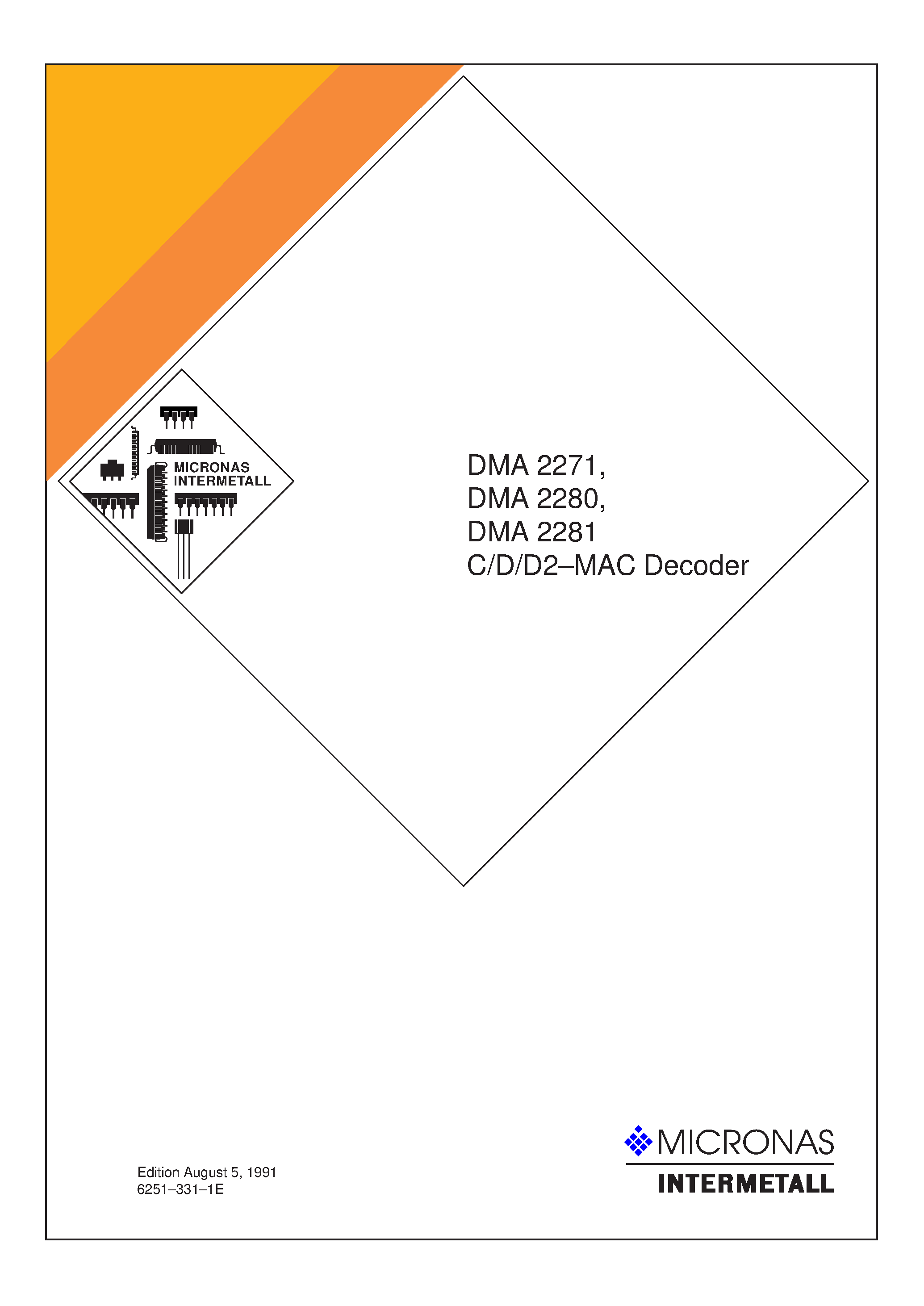 Datasheet DMA2281 - C/D/D2-MAC Decoder page 1