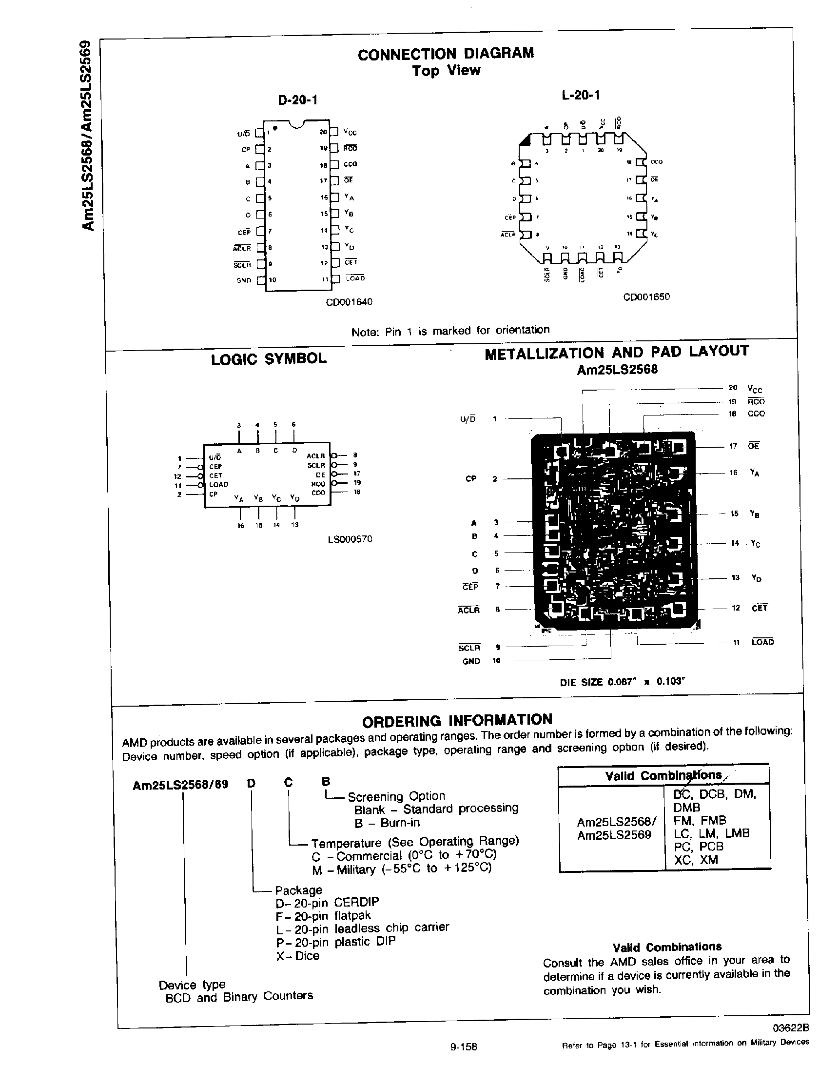 Datasheet AM25LS2569 - (AM25LS2568) 4 Bit Up/Down Counter with 3 State Outputs page 2