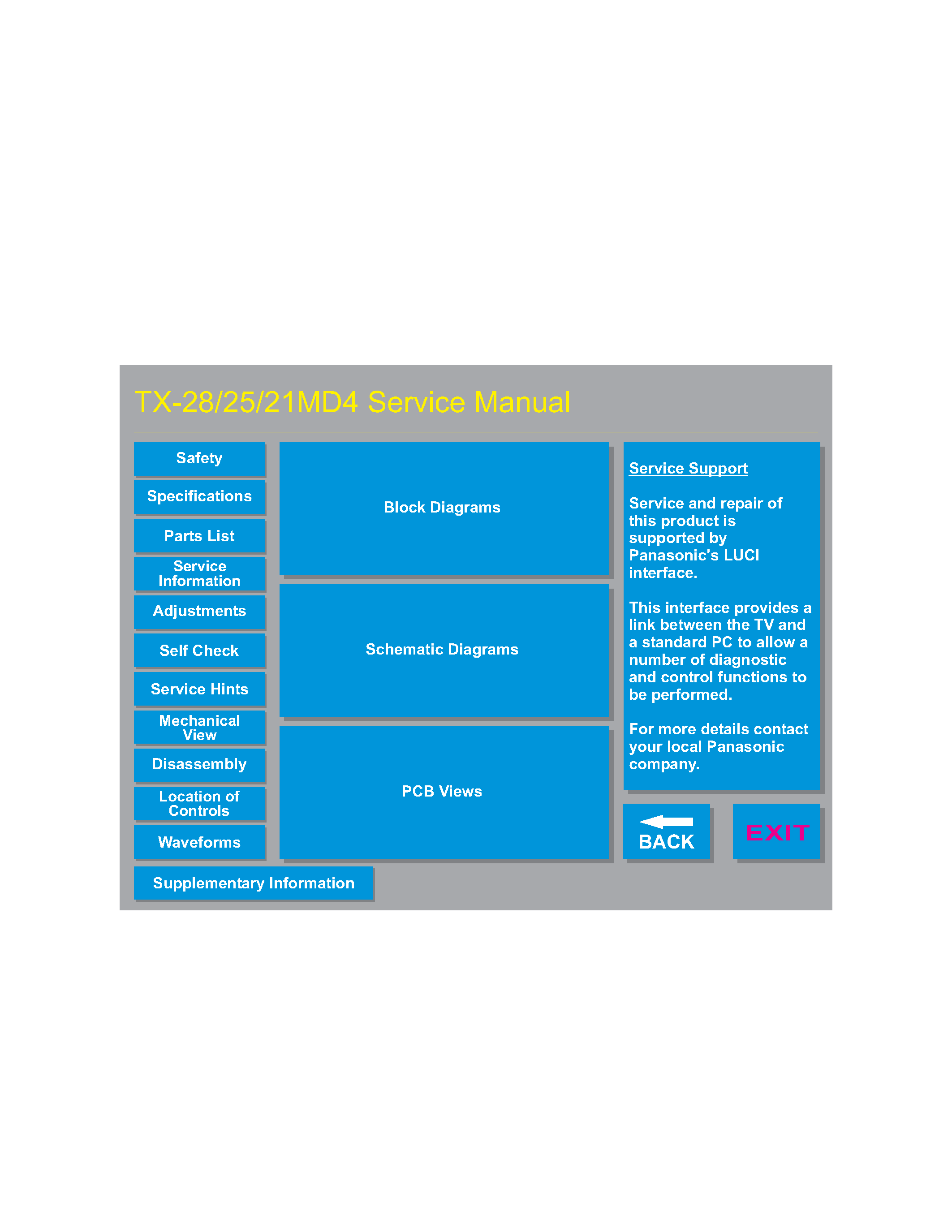 Datasheet TX25MD4 - TV Euro 4 Chassis page 1