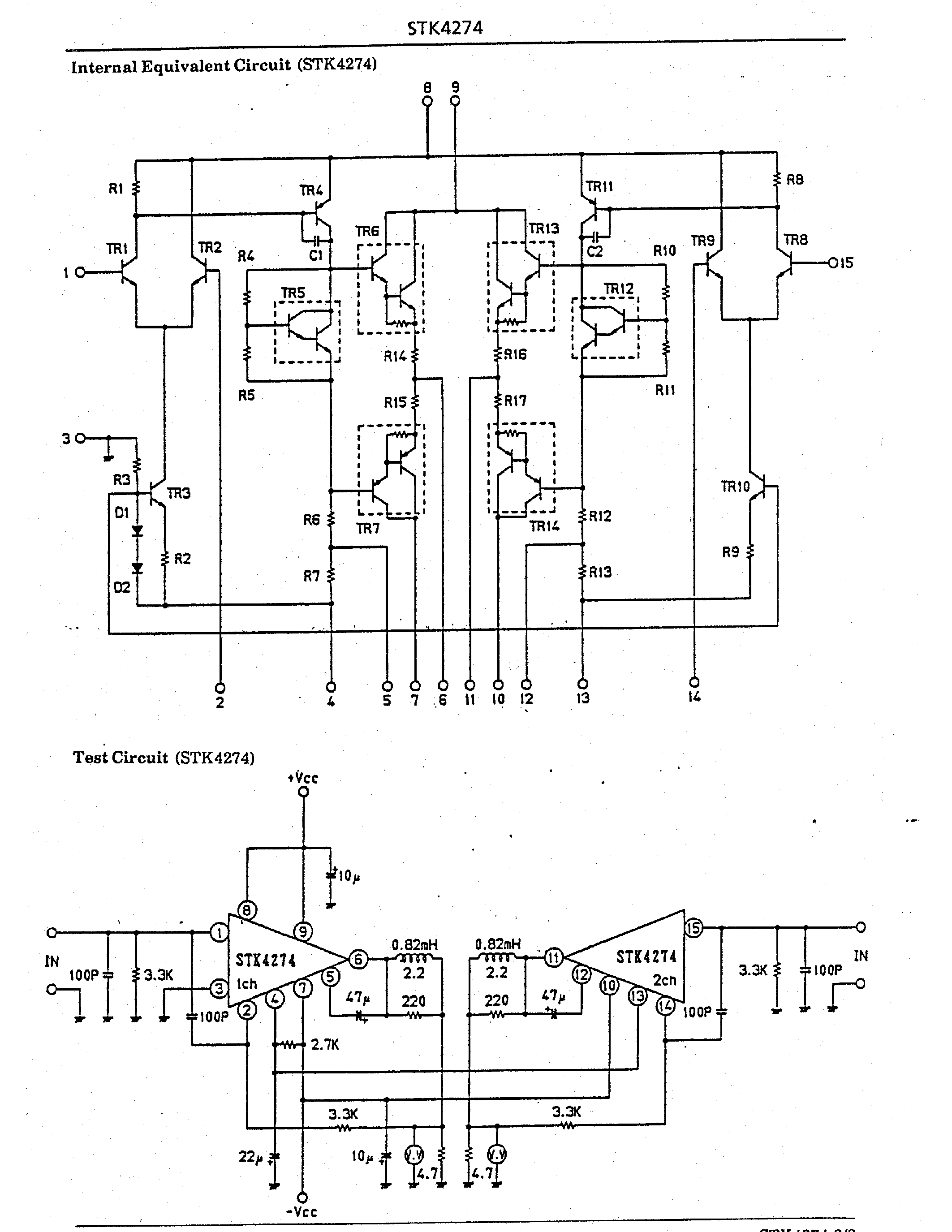 Datasheet STK4274 - Current Amp page 2