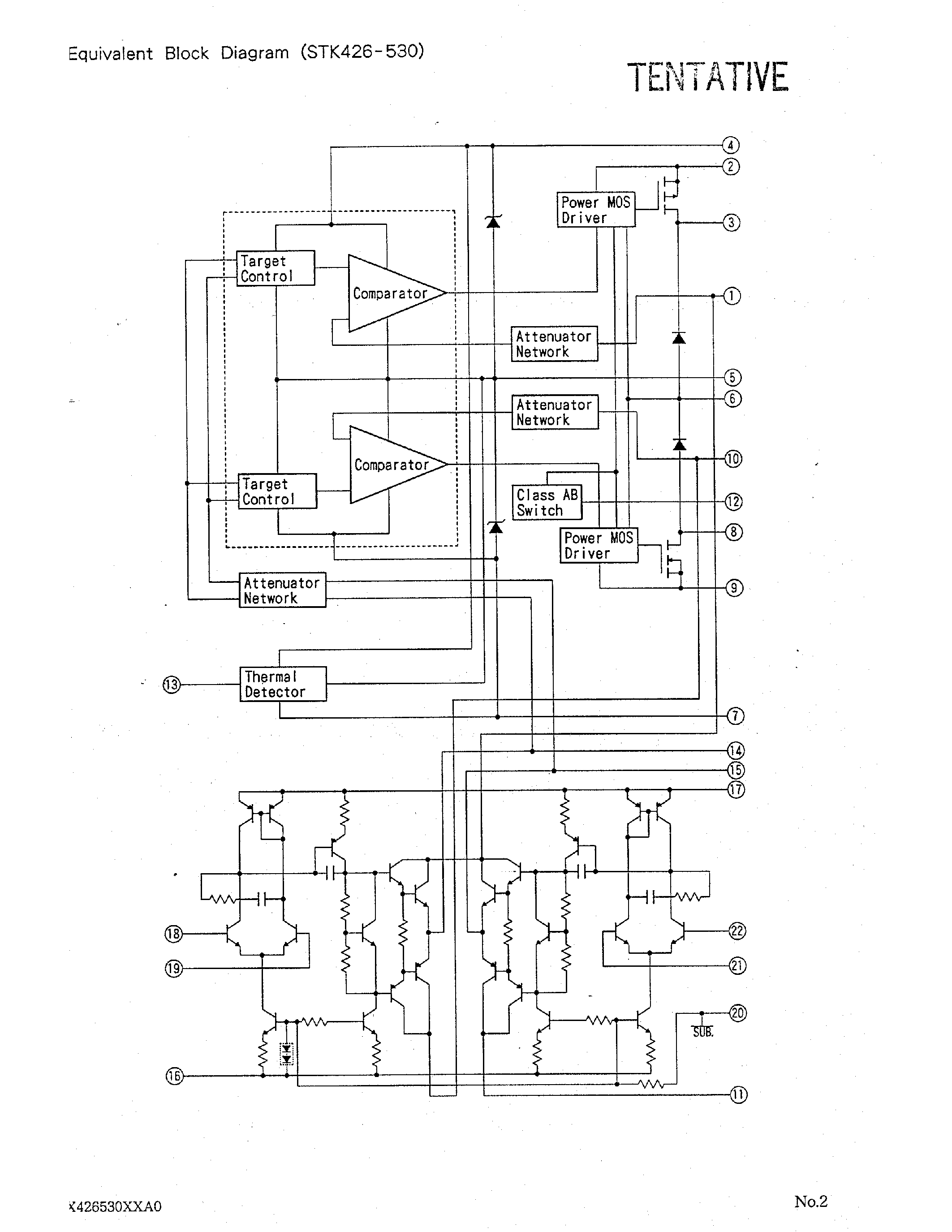 Даташит STK426-530 - 2 CHANNEL HIGH EFFICIENCY AF POWER AMPLIFIER страница 2