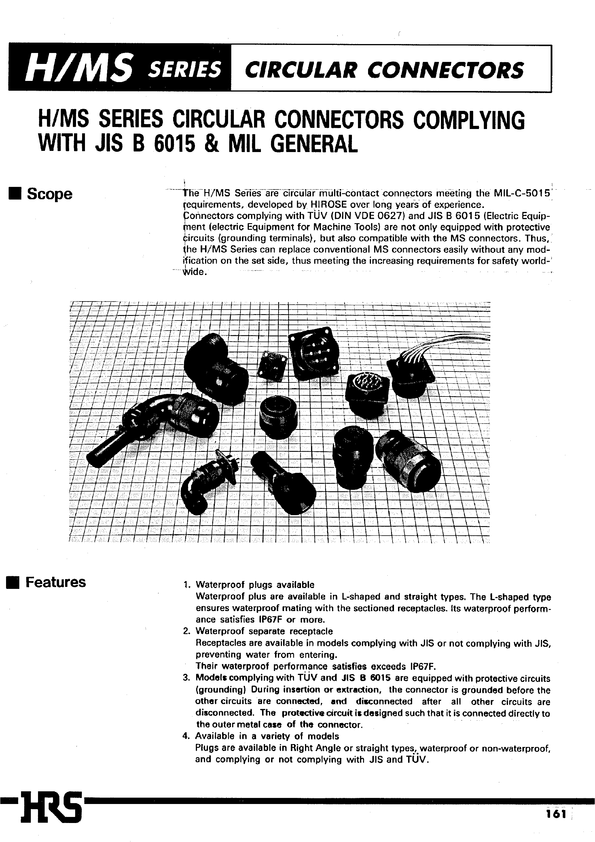 Даташит MS3108B - H/MS Series Circular Connectors страница 1