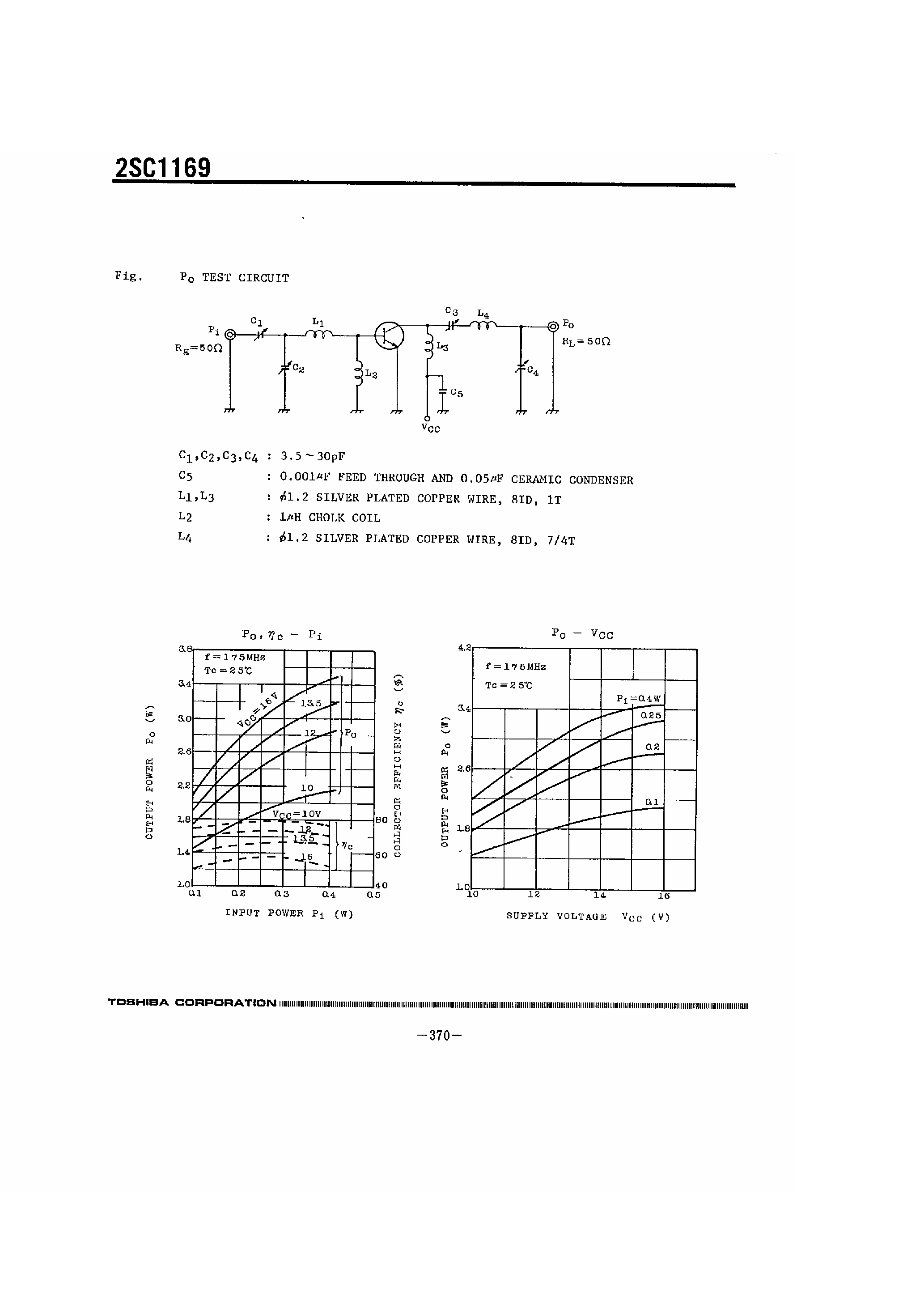 Datasheet 2SC1169 - SILICON NPN EPITAXIAL PLANAR TYPE page 2