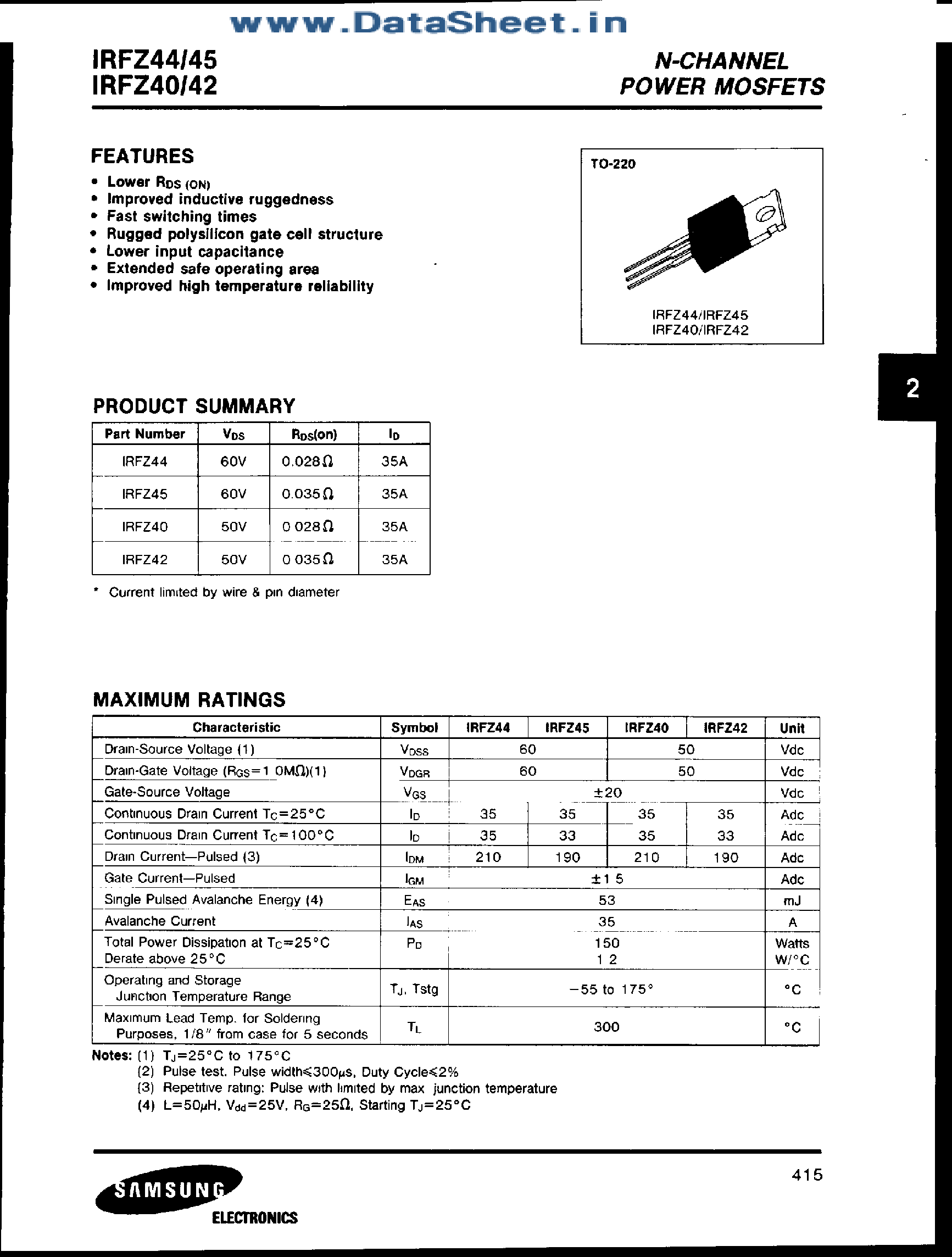 Datasheet pdf. Даташит на транзистор irfz40. Irfz40n транзистор характеристики. Транзистор irfz40 параметры. Даташит на транзистор irfg40.